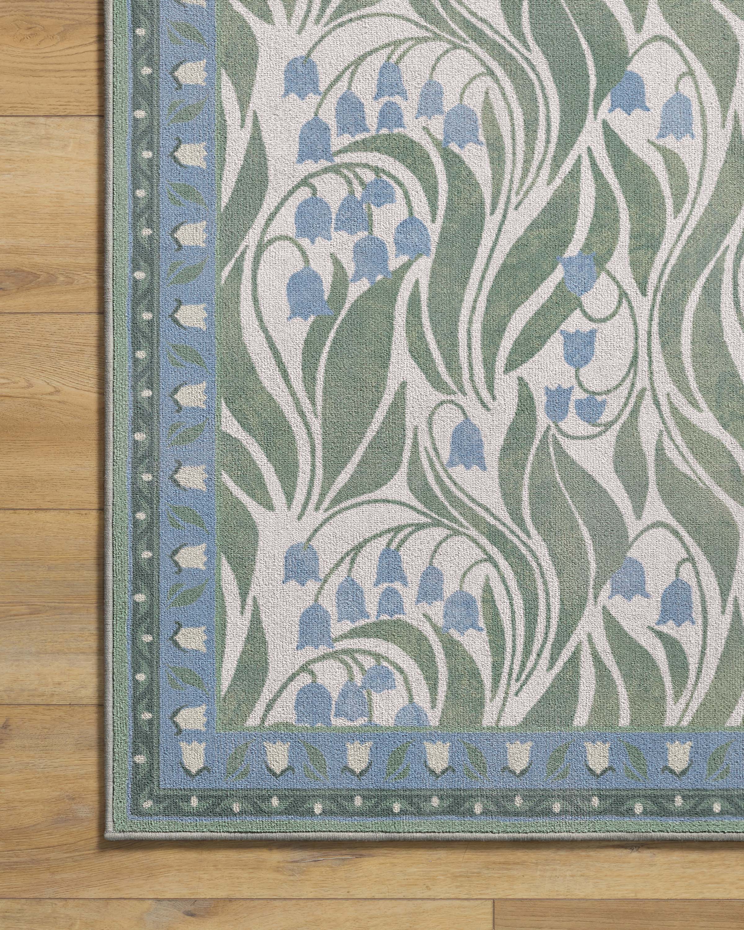Lila Ivory & Soft Blue Rug - Image 11