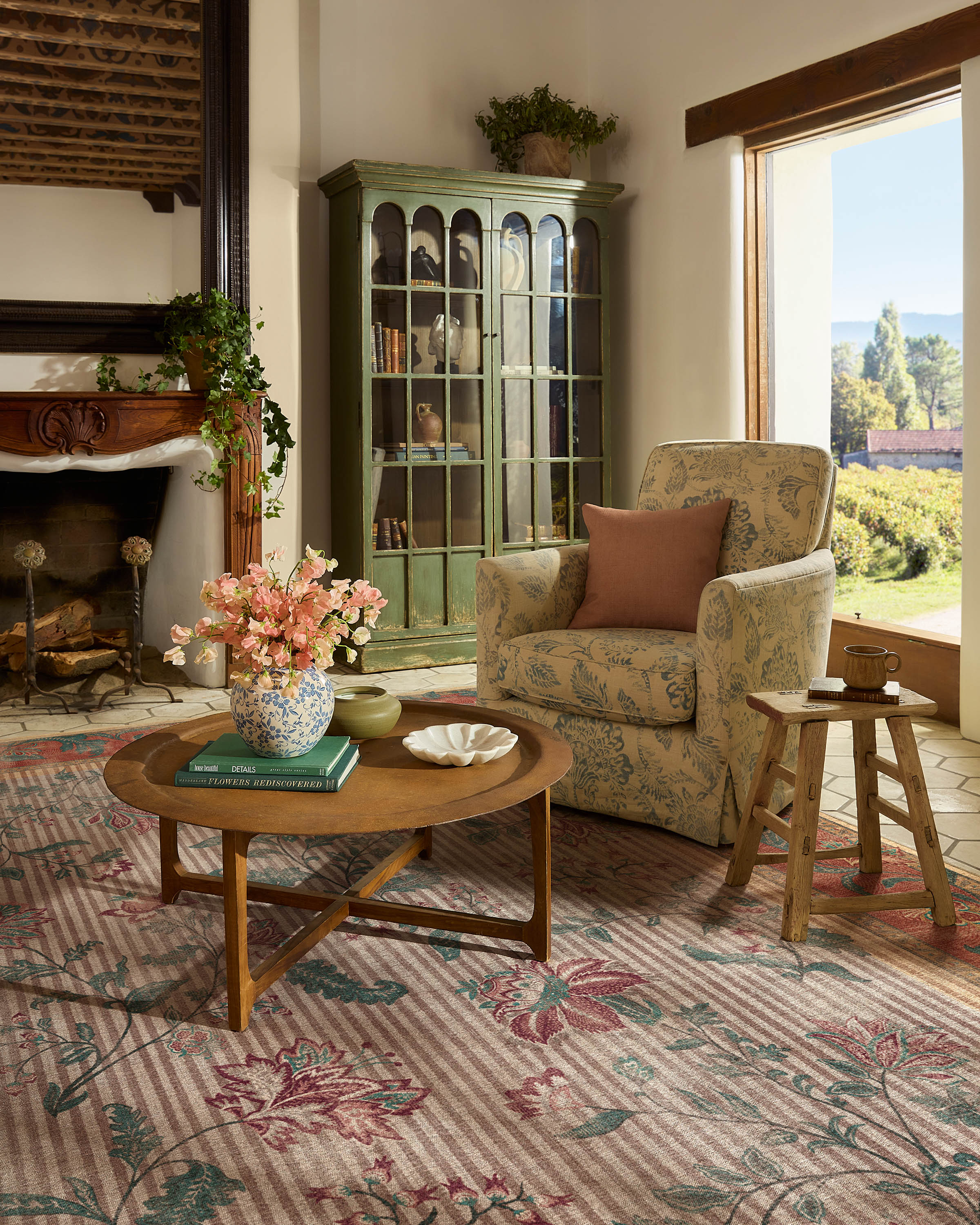 Lilou Currant & Teal Green Flatwoven Rug - Image 8