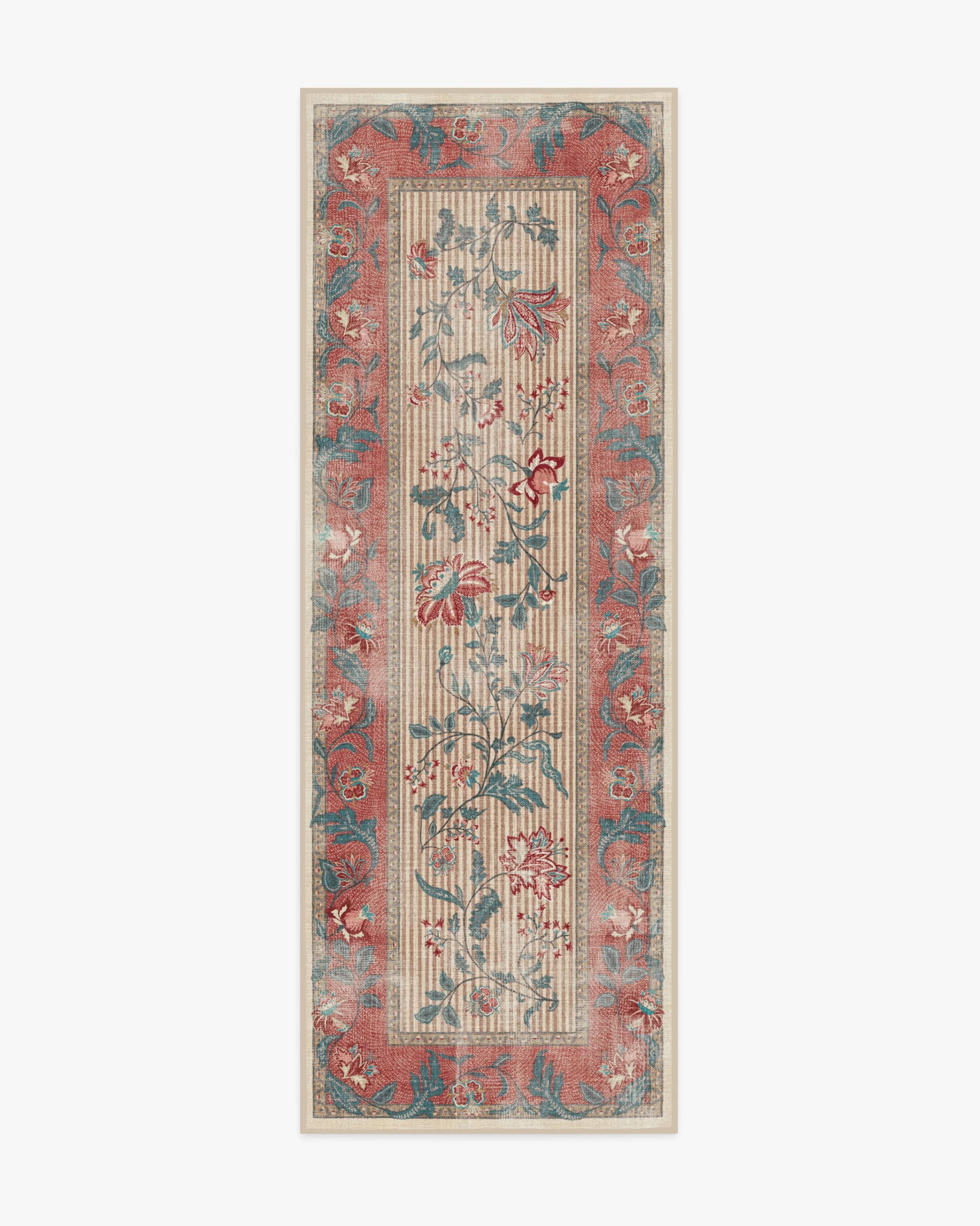 Lilou Currant & Teal Green Rug - Image 3