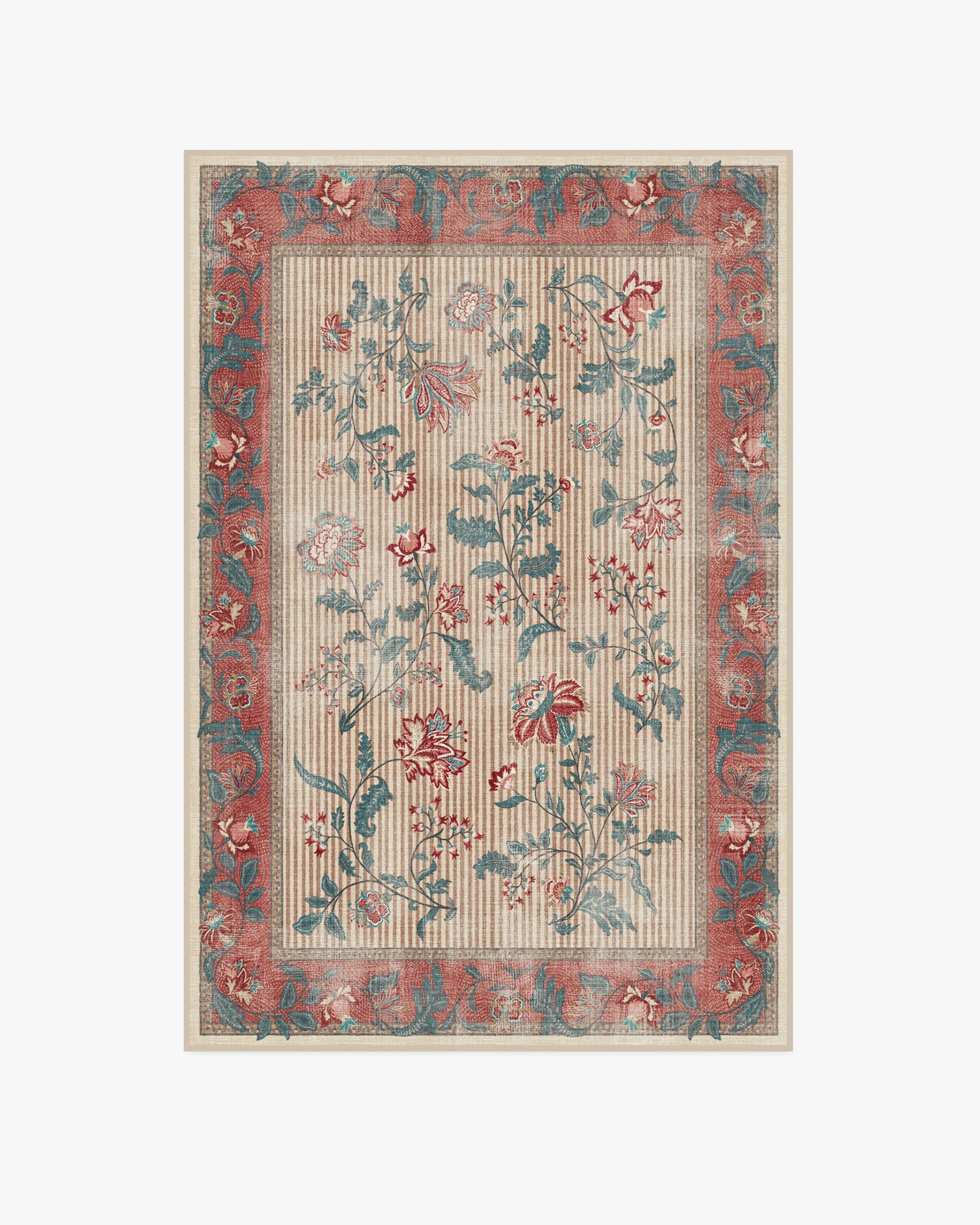 Lilou Currant & Teal Green Rug - Image 7