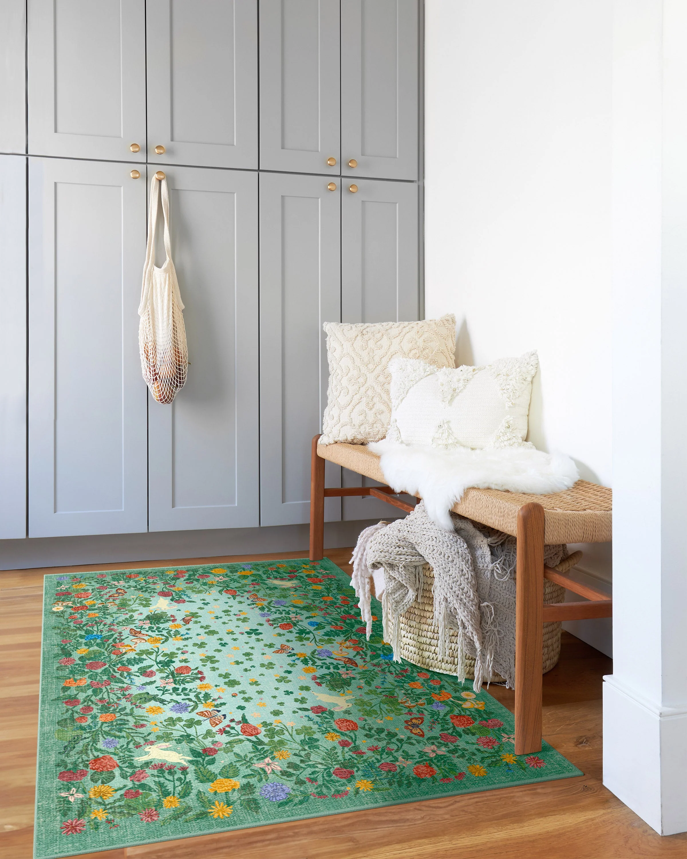 Lily Pad Meadow Multicolor Rug - Image 2