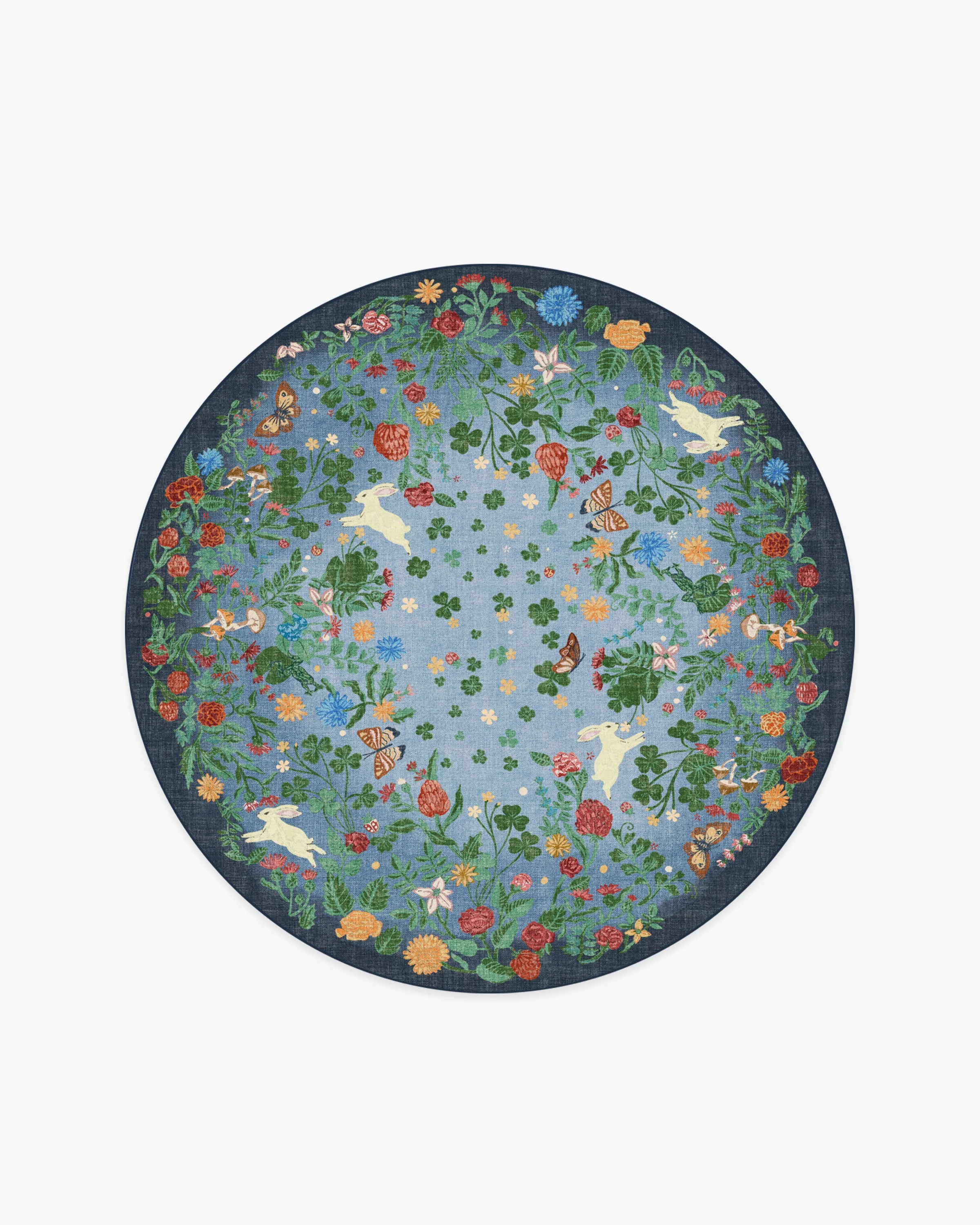 Lily Pad Midnight Multicolor Flatwoven Rug - Image 10