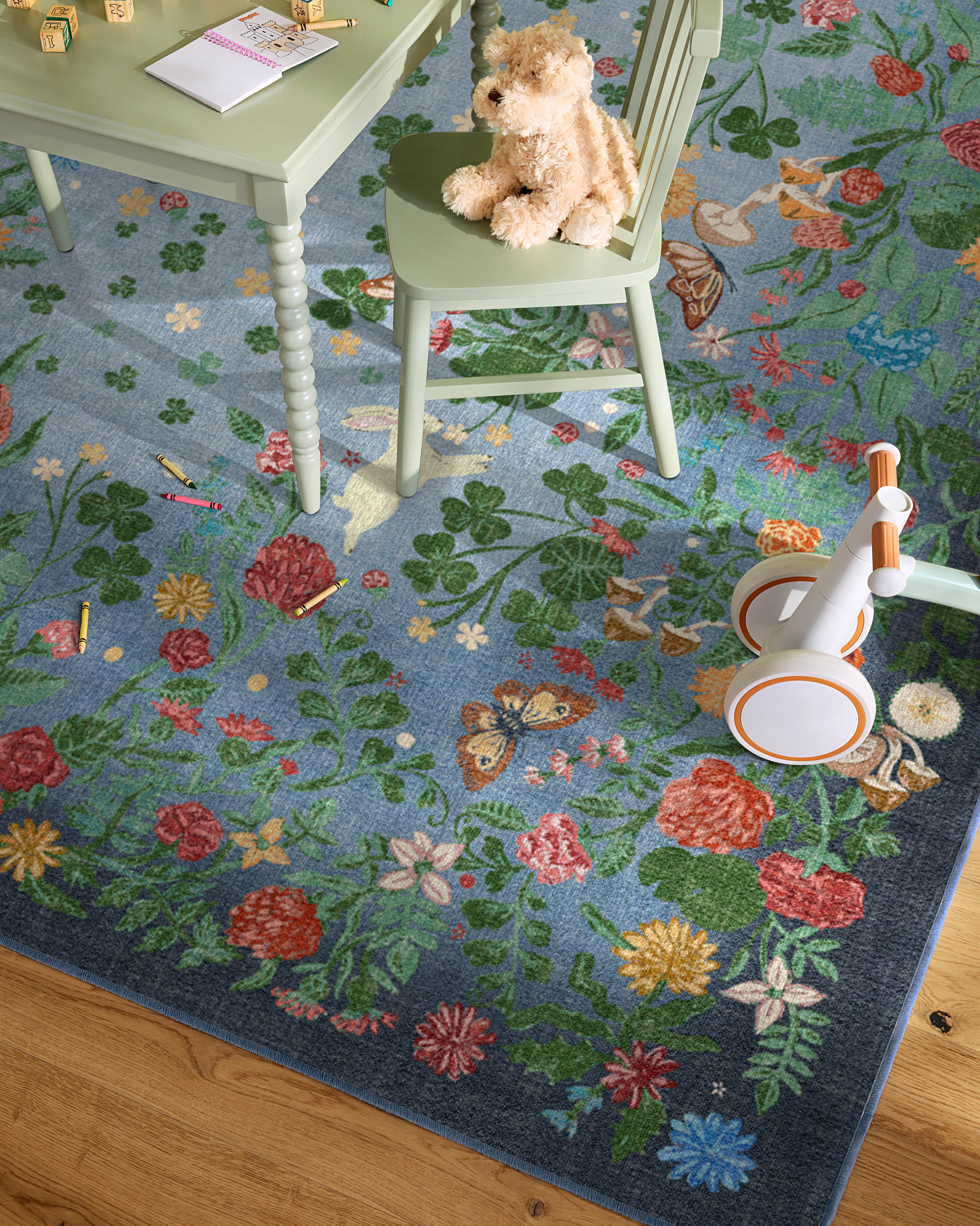Lily Pad Midnight Multicolor Rug - Image 3