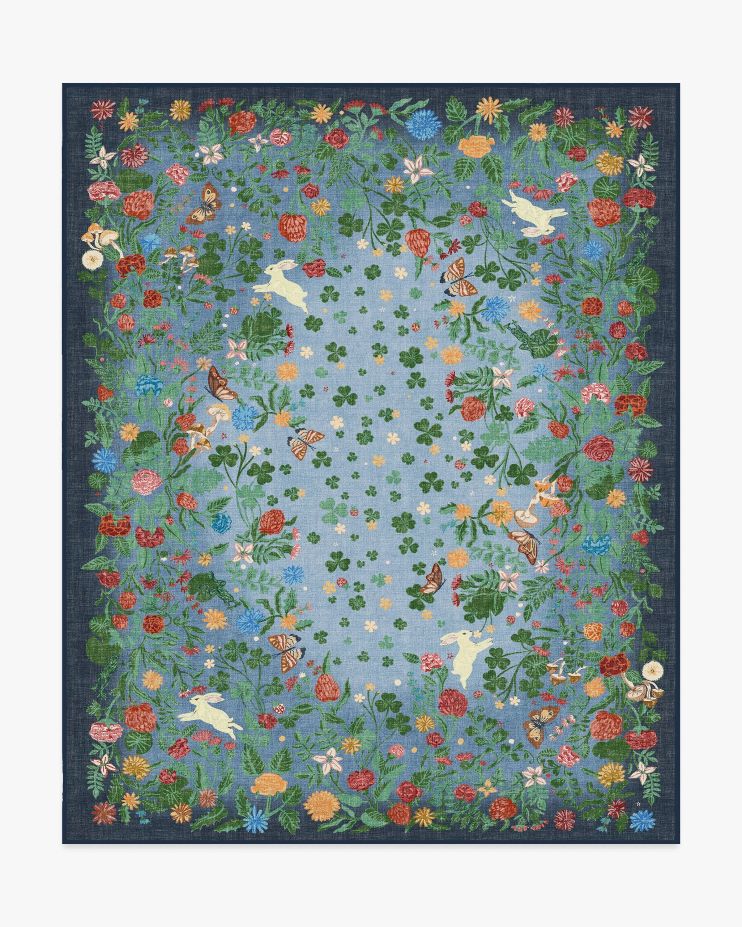 Lily Pad Midnight Multicolor Rug - Image 9
