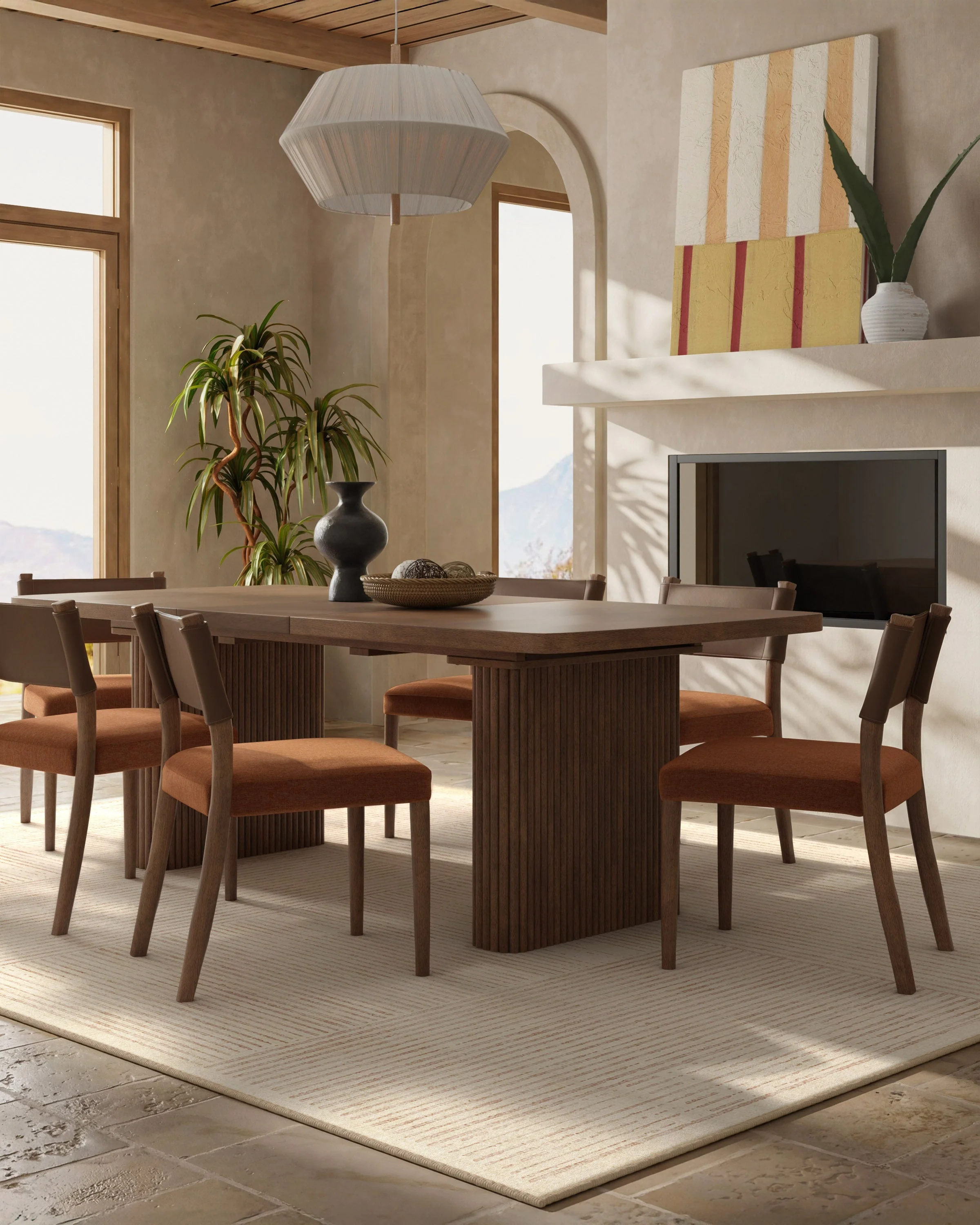 Linear Oasis Neutral Flatwoven Rug - Image 10