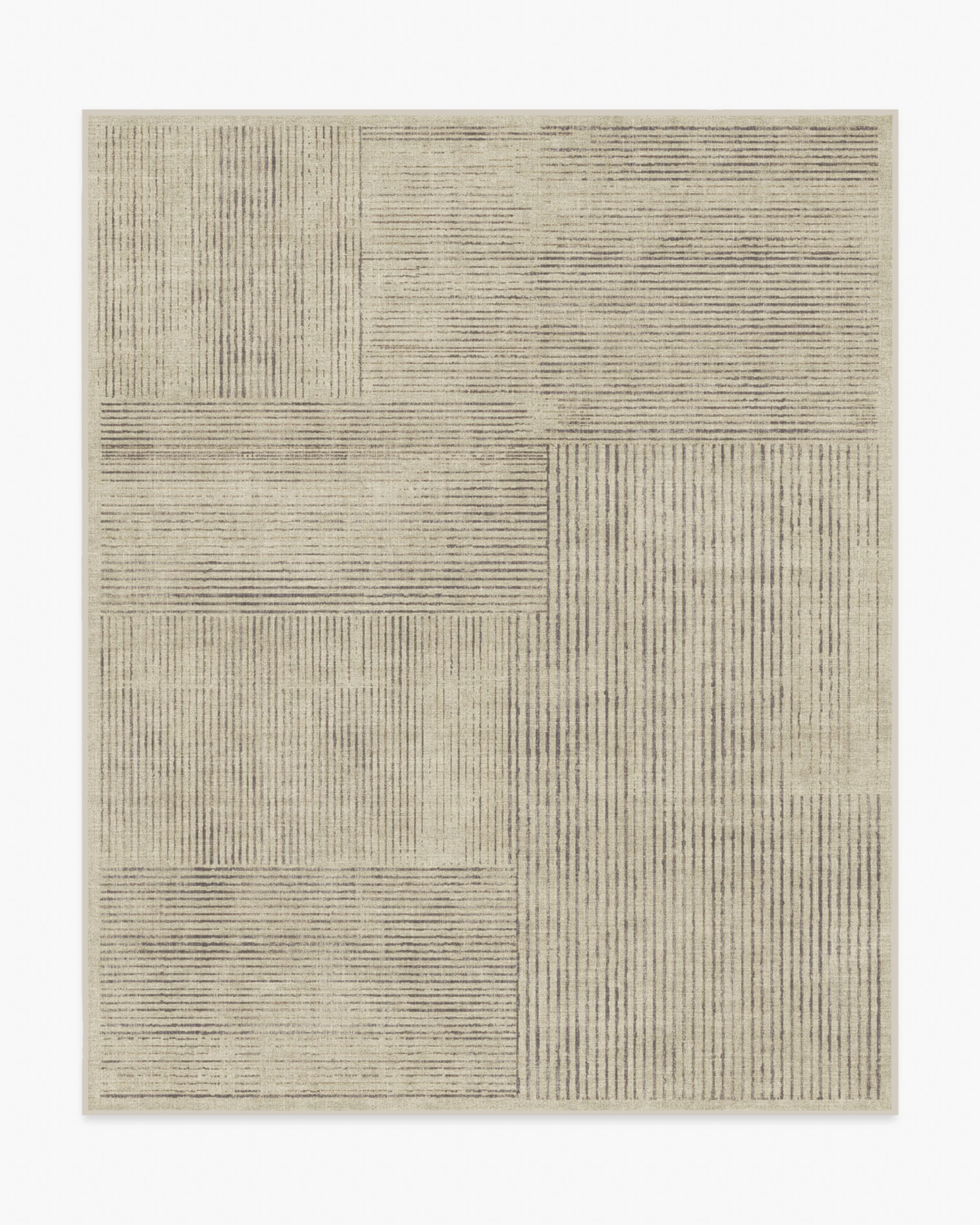 Linear Oasis Stone Grey Flatwoven Rug - Image 6