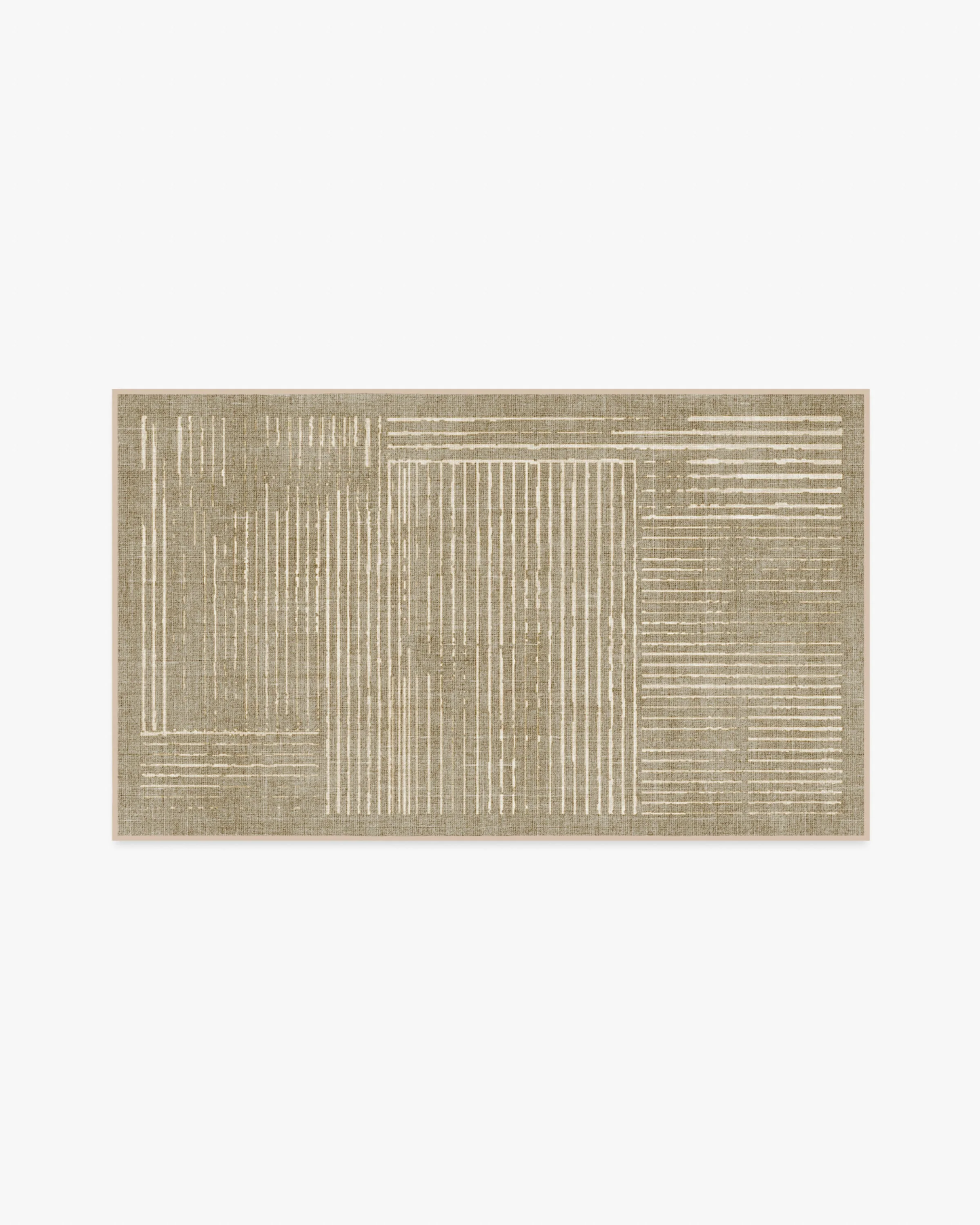 Linear Oasis Warm Taupe Flatwoven Rug - Image 4
