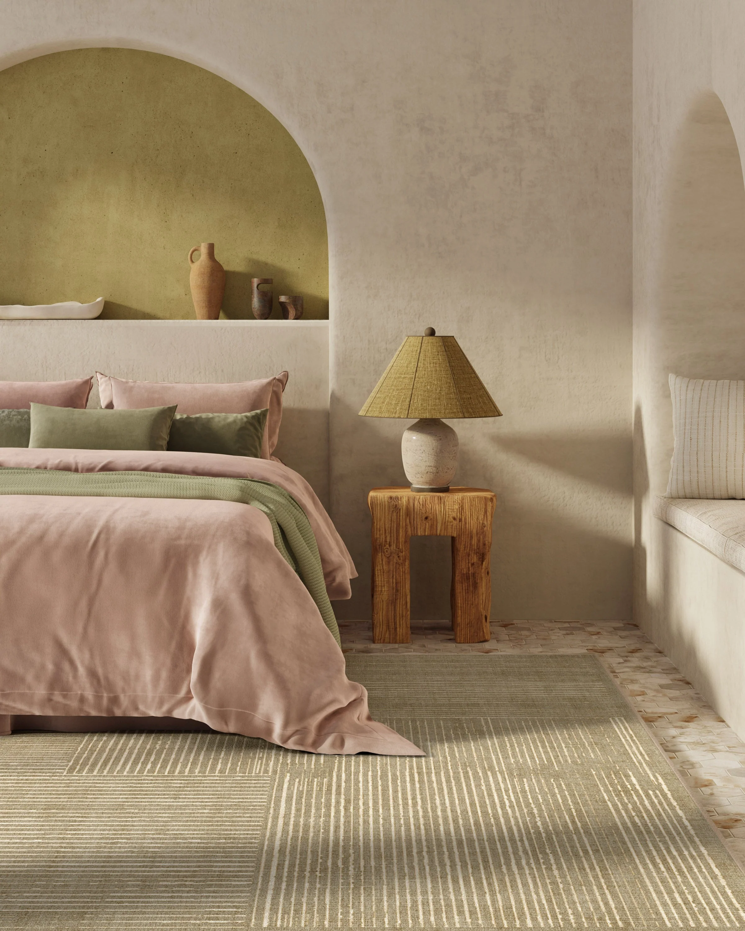 Linear Oasis Warm Taupe Rug - Image 8