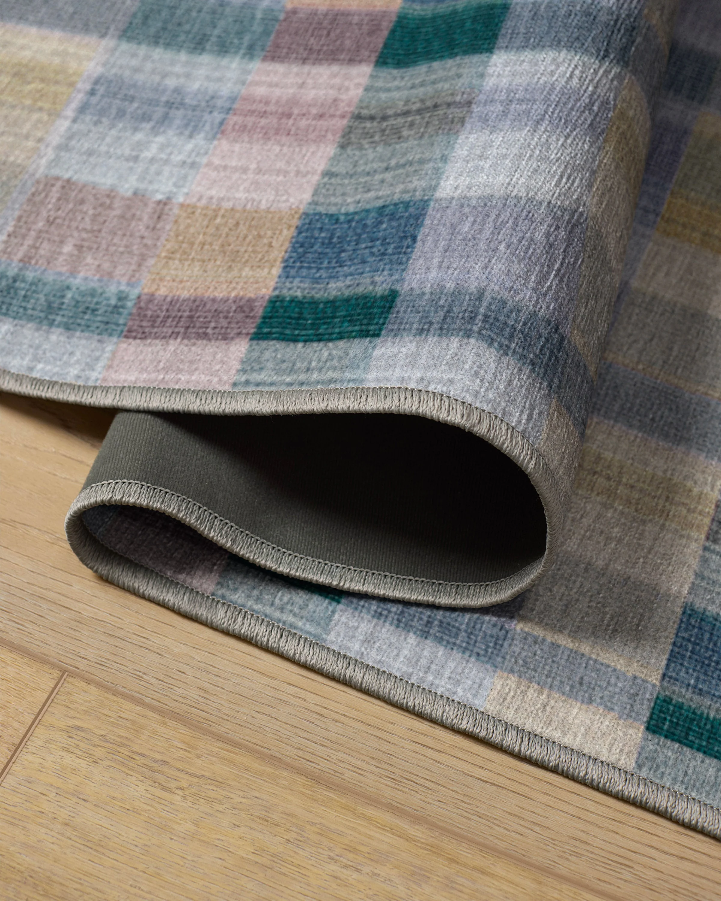 Linnea Slate Blue Multicolor Flatwoven Rug - Image 3