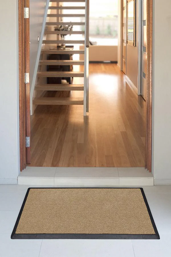 Looped Solid Light Coir Doormat - Image 3