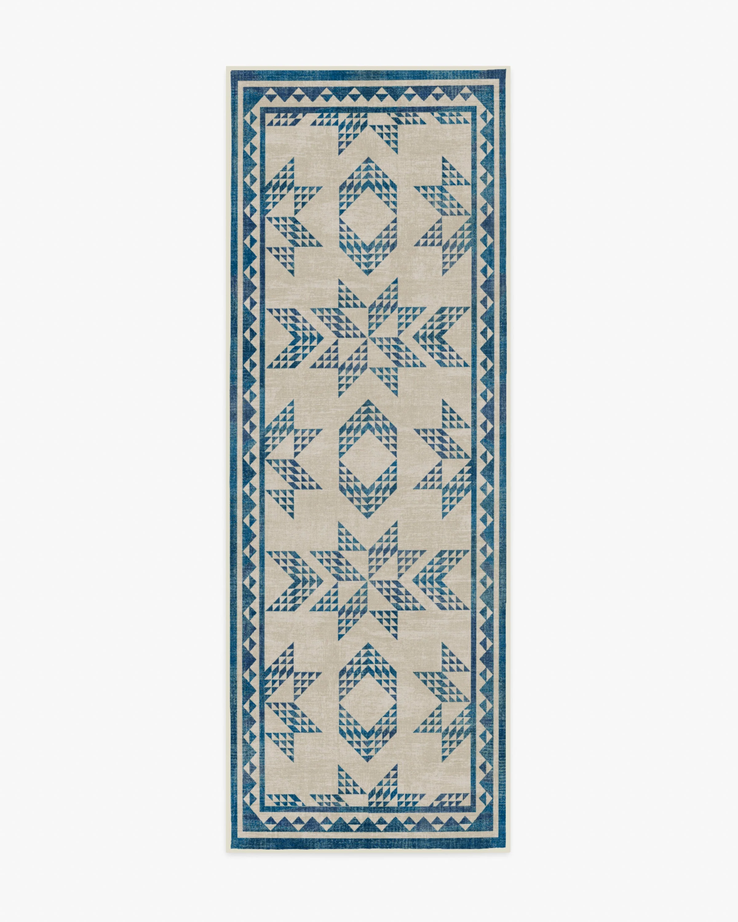 Louisa Cream & Blue Rug - Image 7