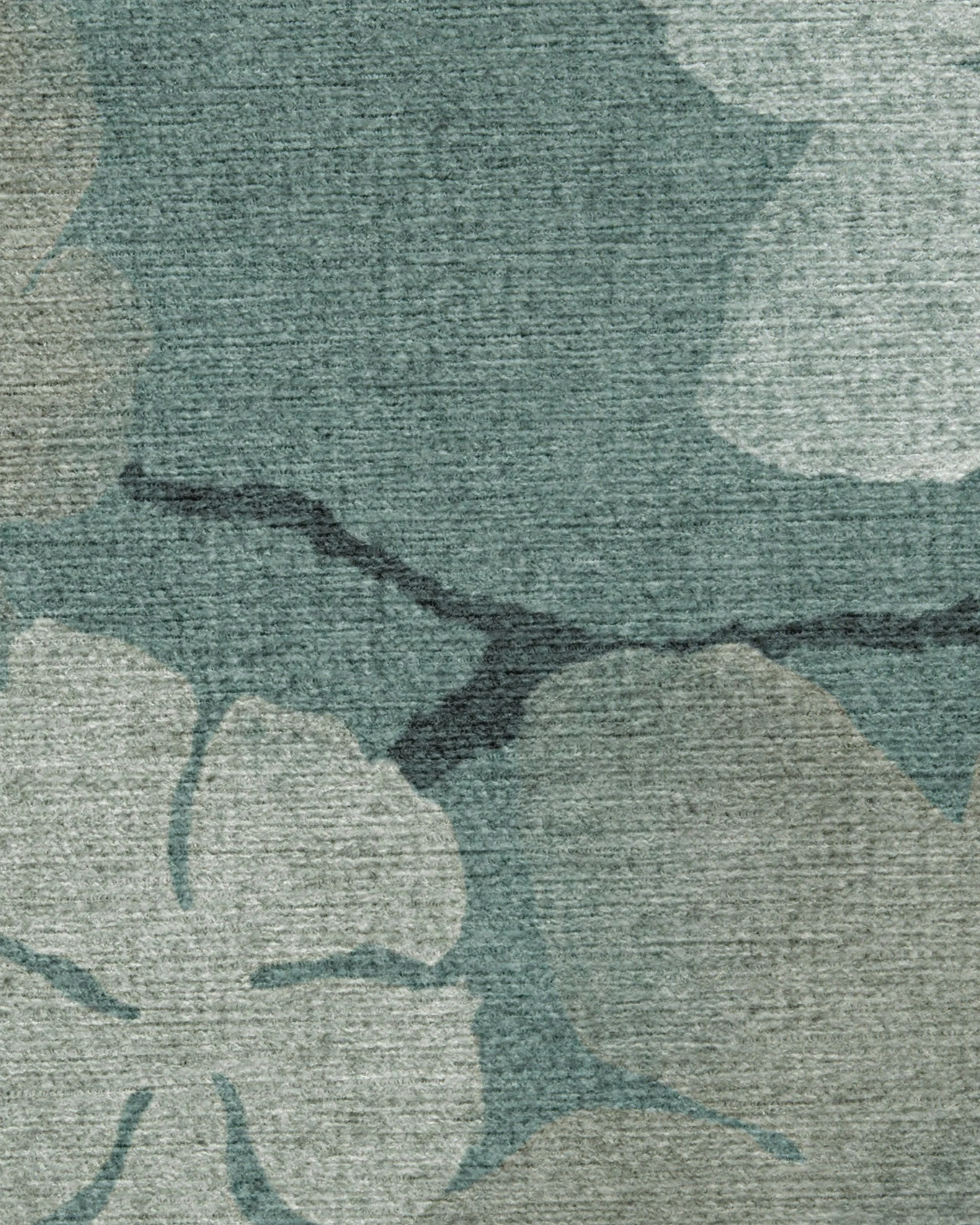 Magnolia Teal Flatwoven Rug - Image 2