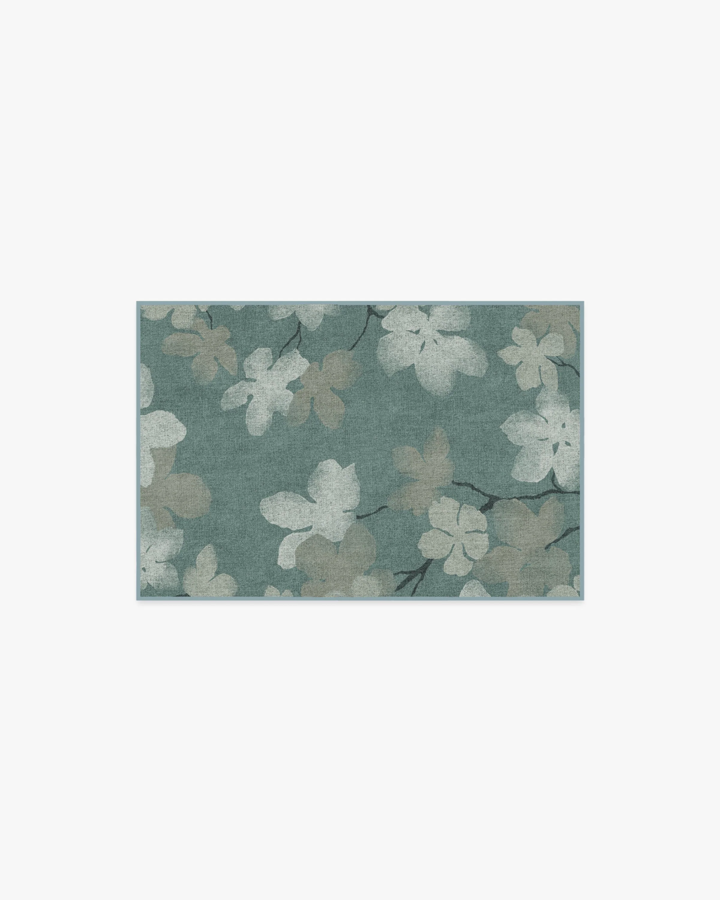 Magnolia Teal Flatwoven Rug - Image 9