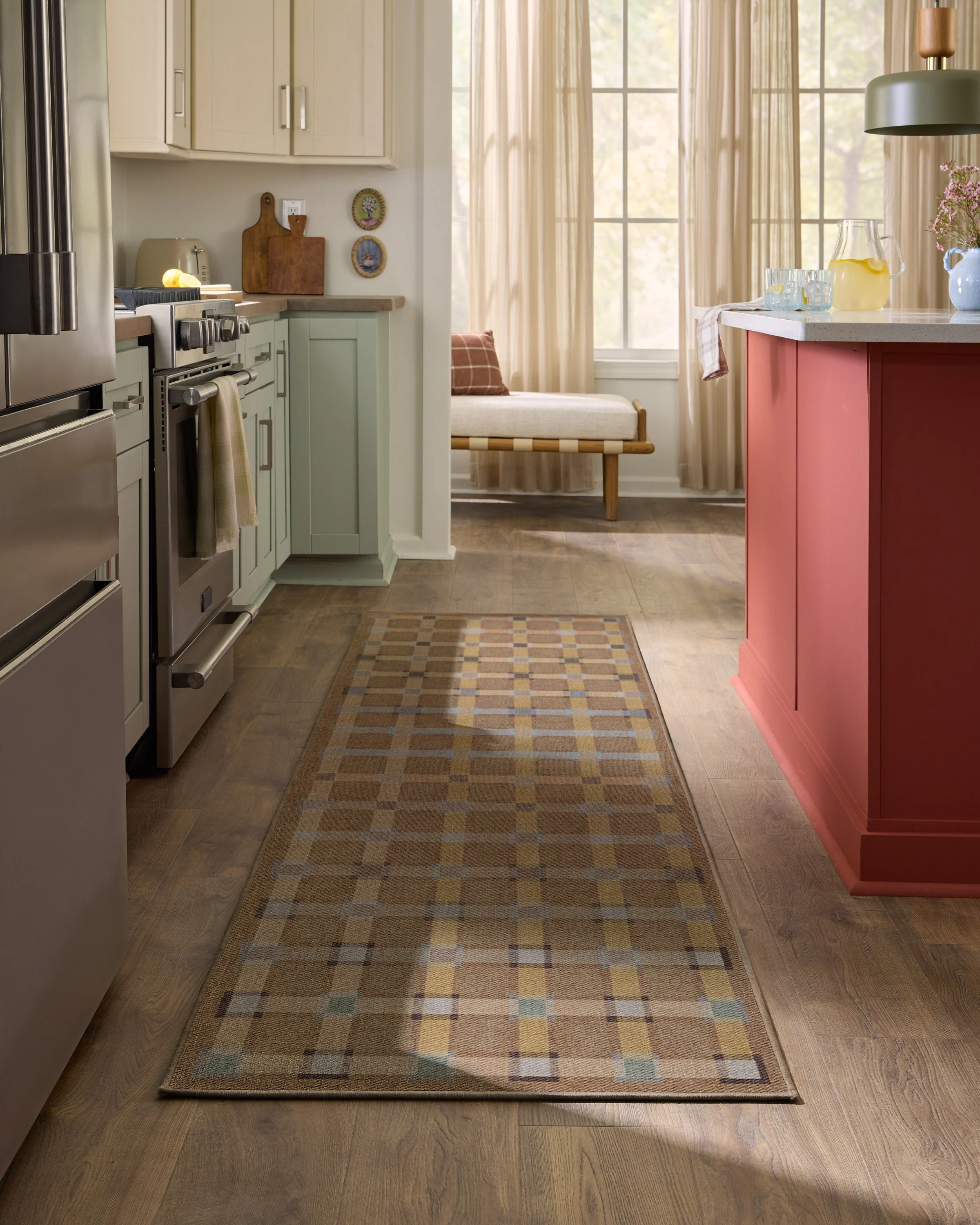 Maja Ochre Multicolor Flatwoven Rug - Image 6