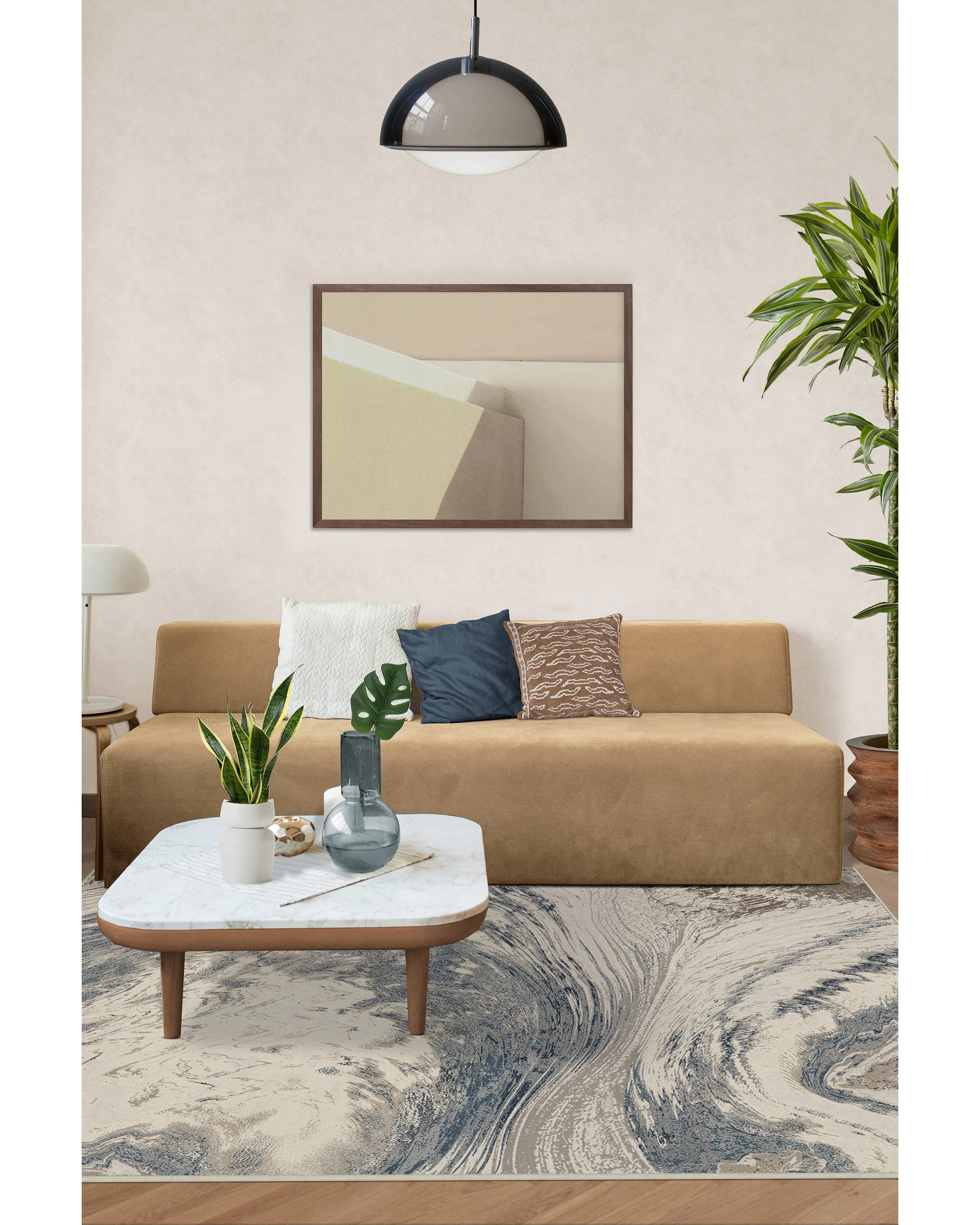 Malaspina Dusk Blue Flatwoven Rug - Image 3