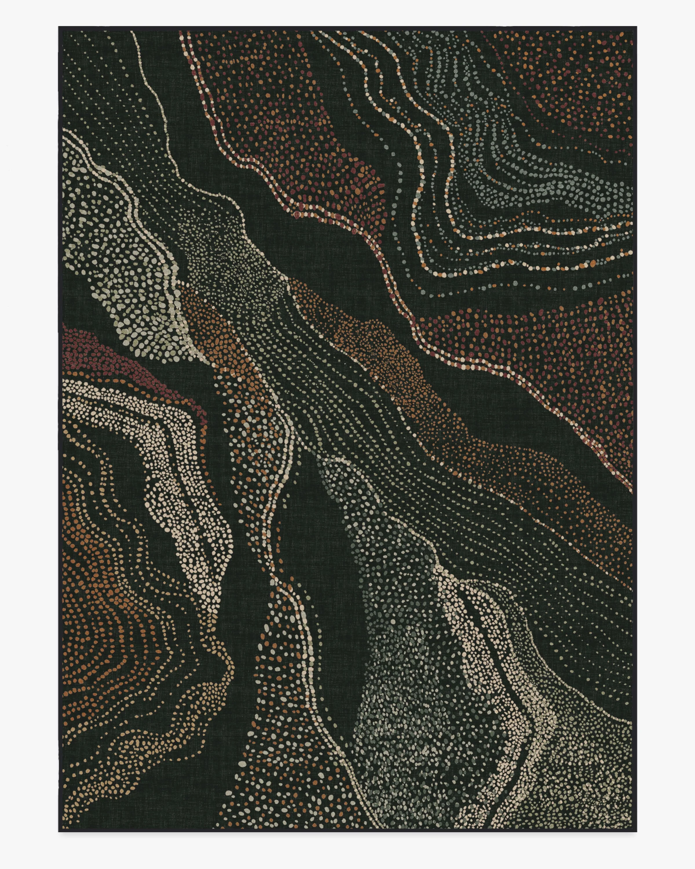 Adorned Black Multicolor Flatwoven Rug by Malene Barnett - Image 17