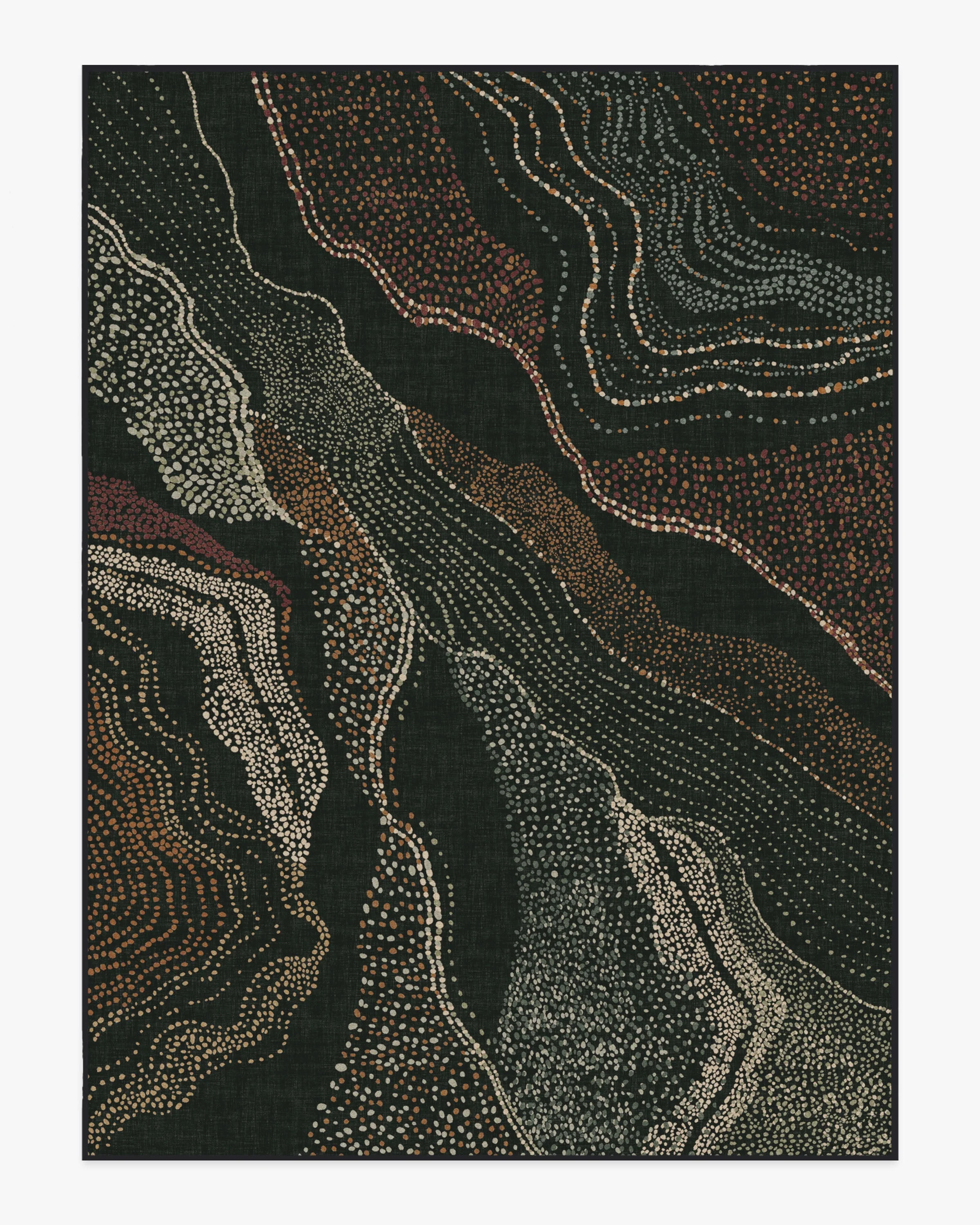 Adorned Black Multicolor Rug by Malene Barnett - Image 9