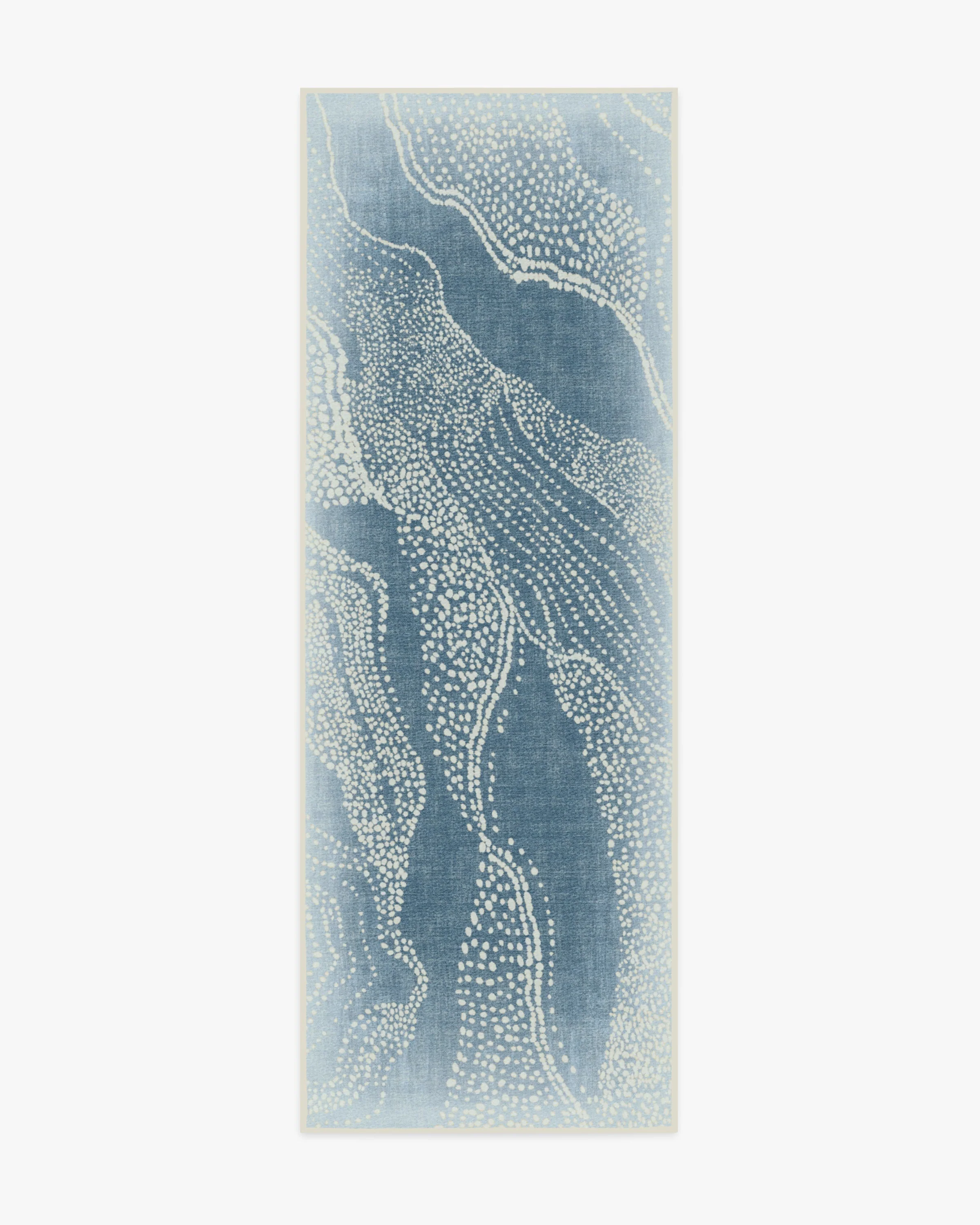 Adorned Soft Blue Rug by Malene Barnett - Image 2
