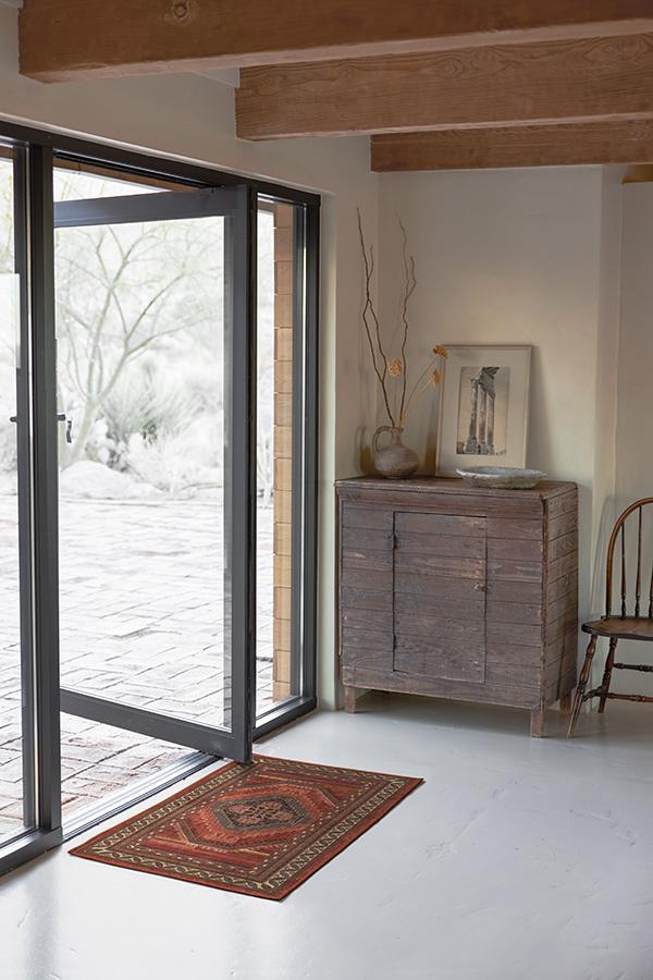 Mandalore Scarlet Red Flatwoven Rug - Image 5