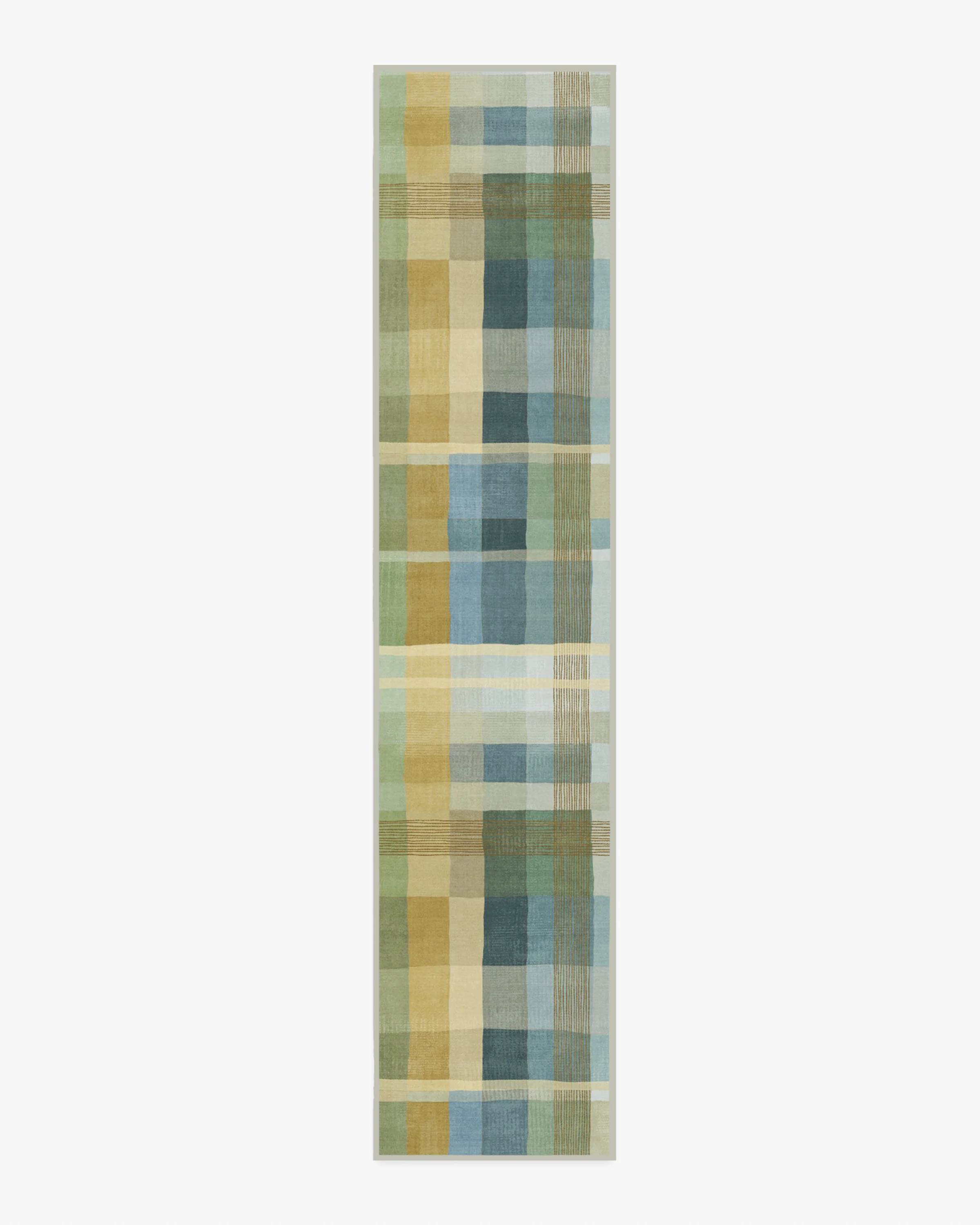 Margot Plaid Blue Flatwoven Rug - Image 13