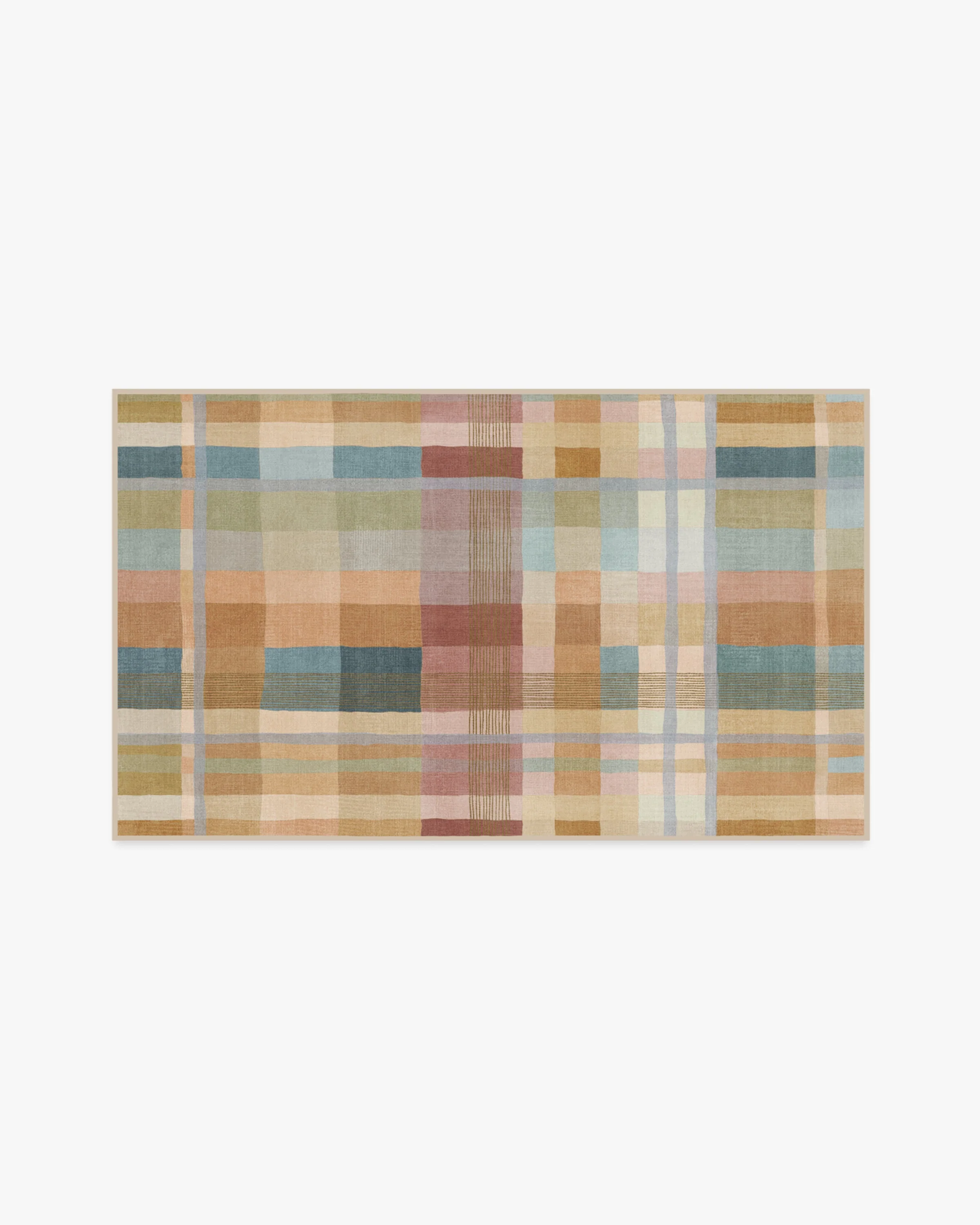 Margot Plaid Ochre Multicolor Flatwoven Rug - Image 14
