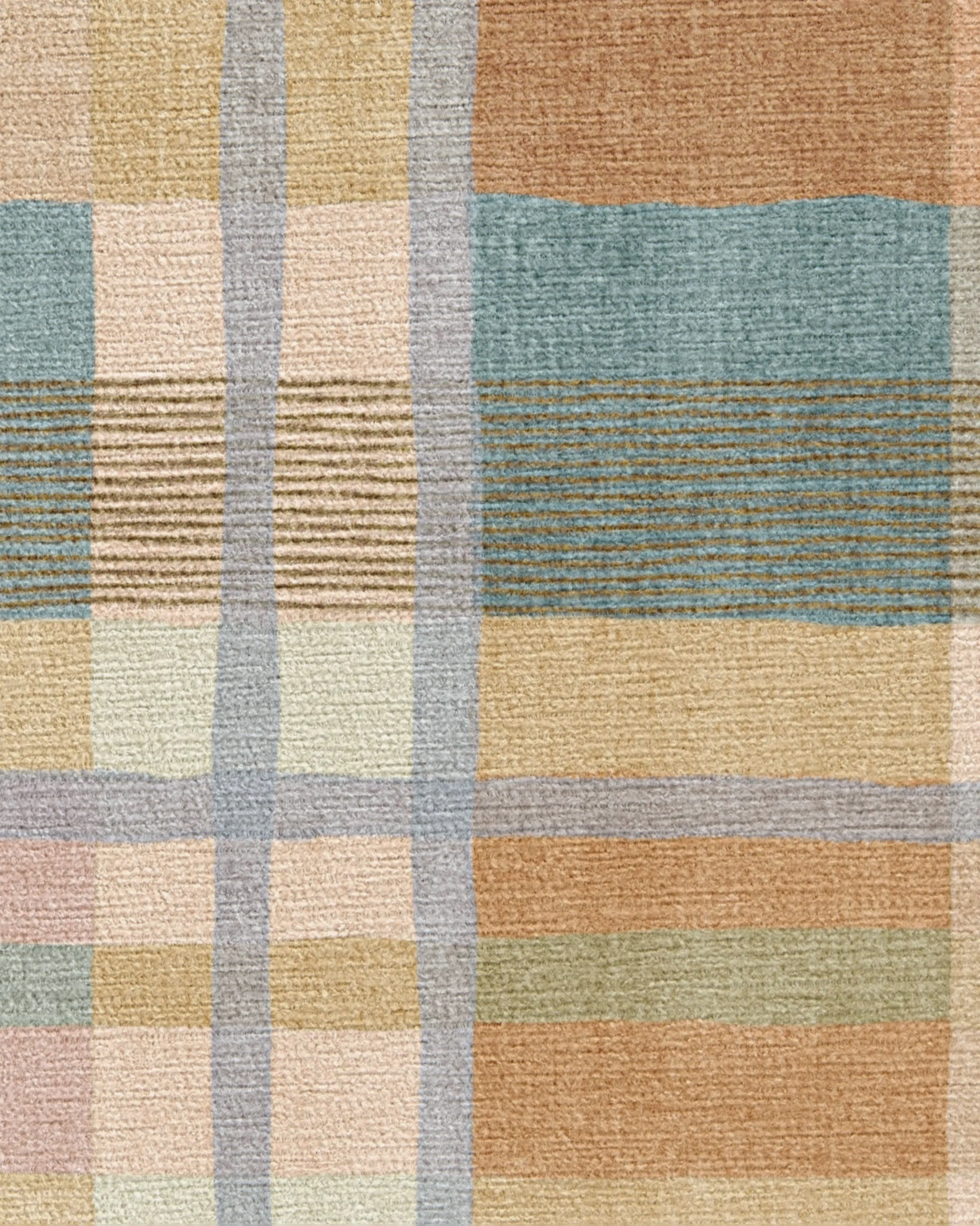 Margot Plaid Ochre Multicolor Flatwoven Rug - Image 8
