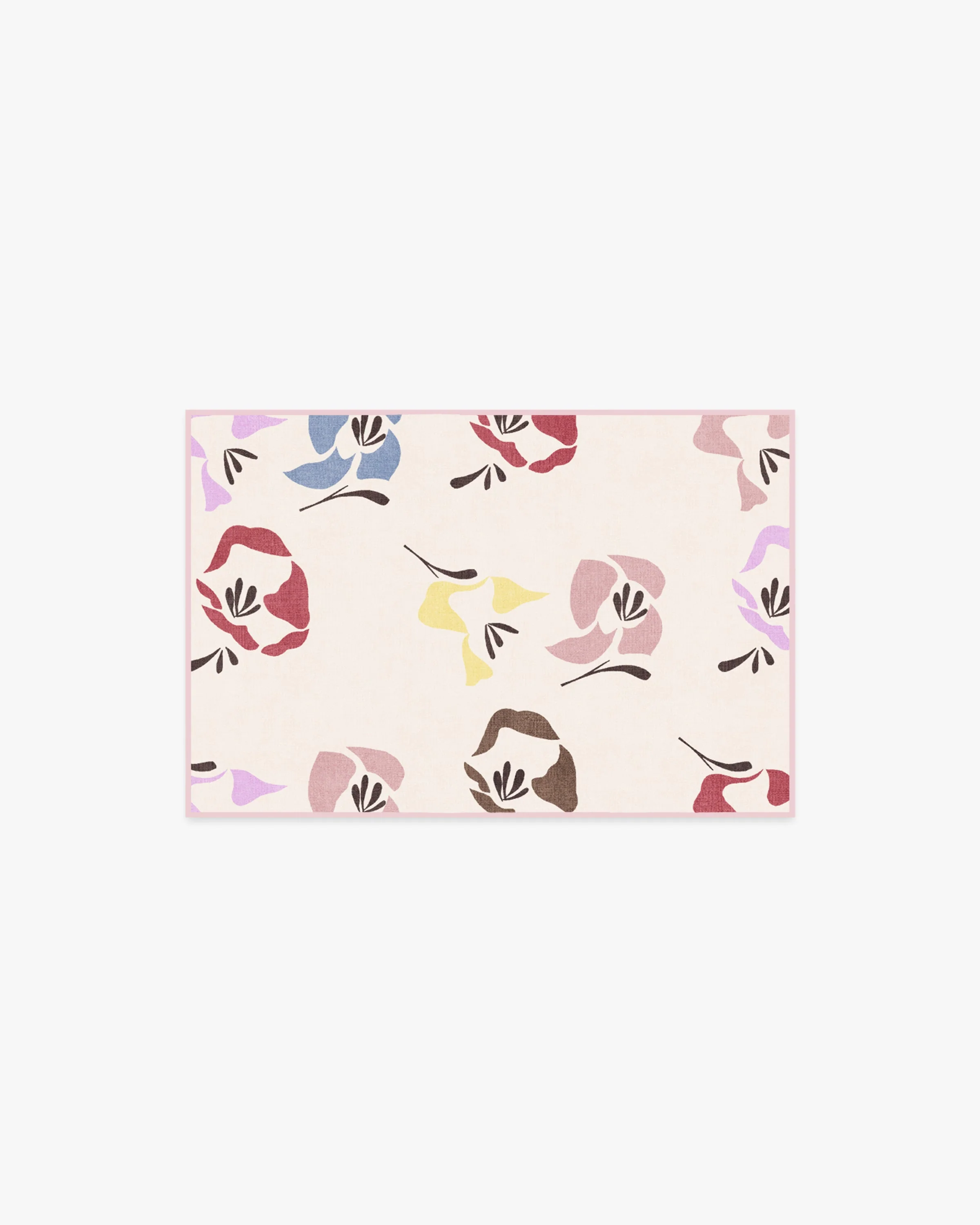 Helakka Cream Multicolor Flatwoven Rug by Marimekko - Image 2