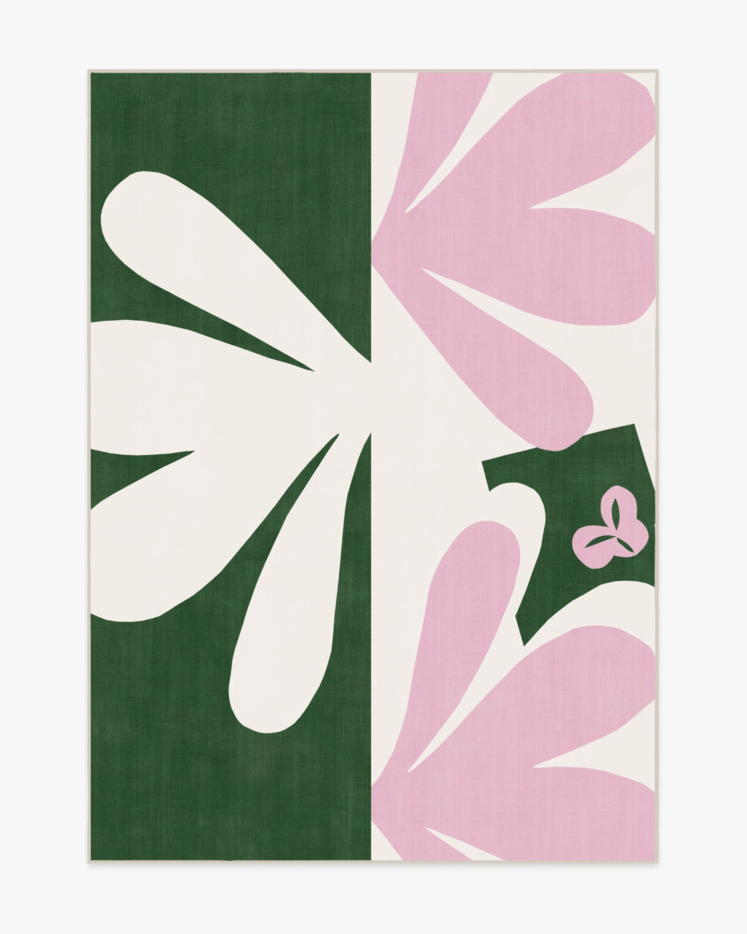 Kolmikko Green & Pink Flatwoven Rug by Marimekko - Image 5
