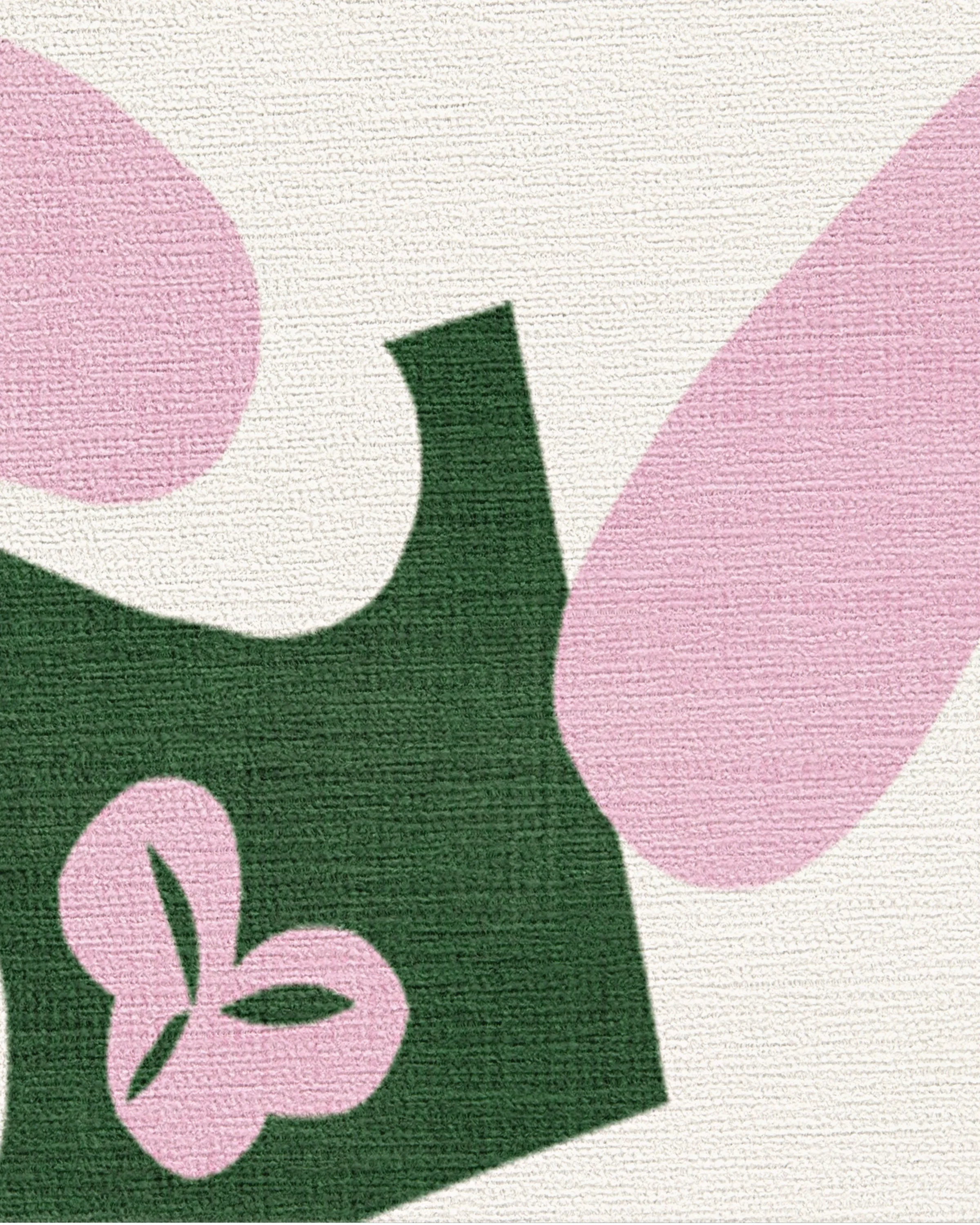 Kolmikko Green & Pink Flatwoven Rug by Marimekko - Image 9