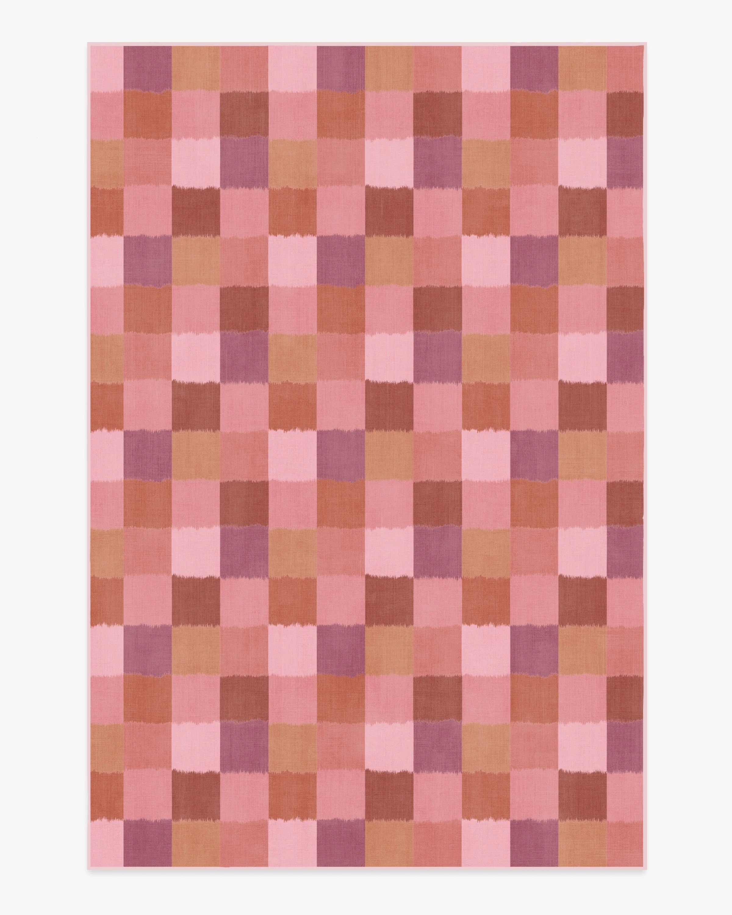 Ostjakki Pink & Orange Flatwoven Rug by Marimekko