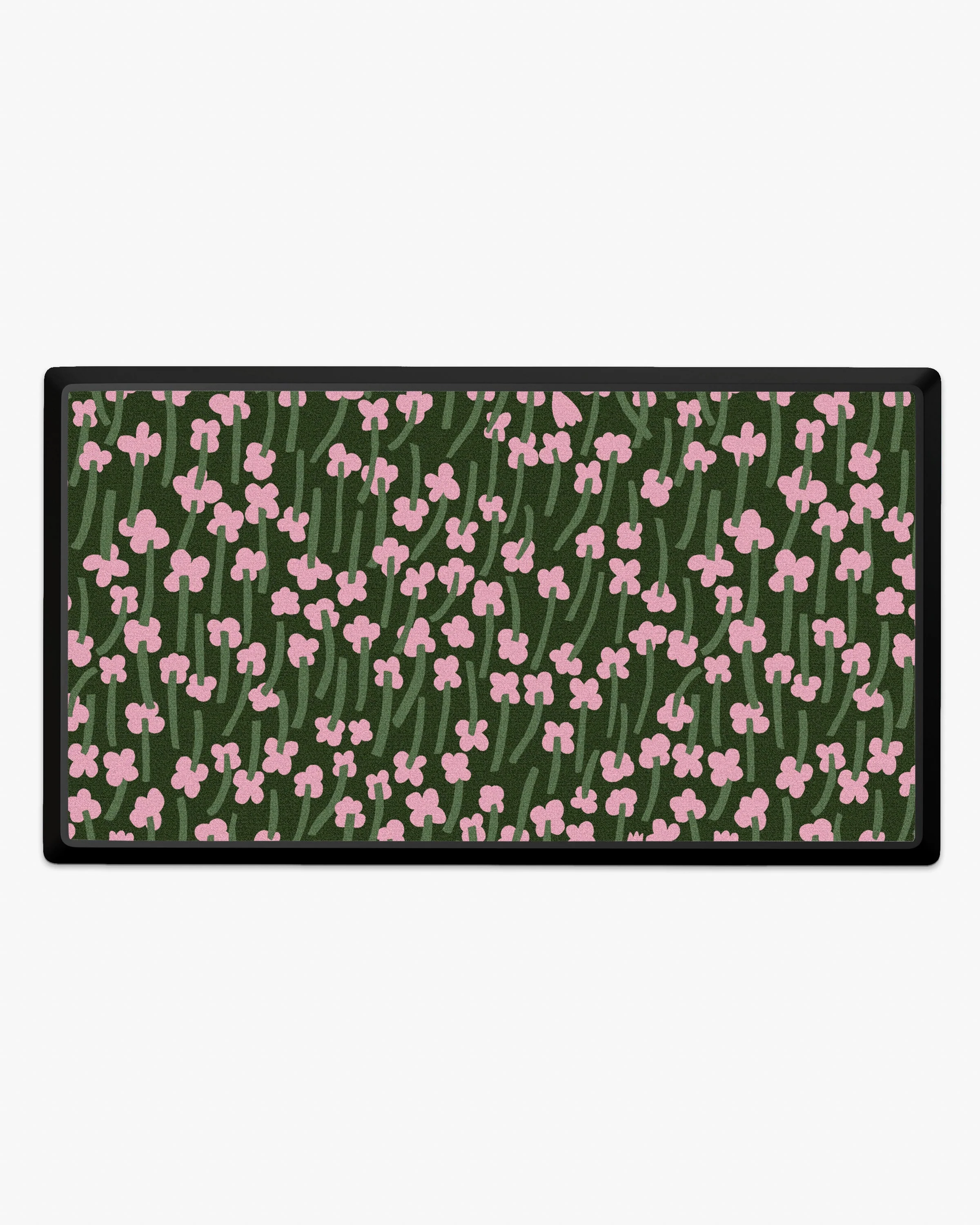 Tuulahdus Pink & Green Large Doormat by Marimekko