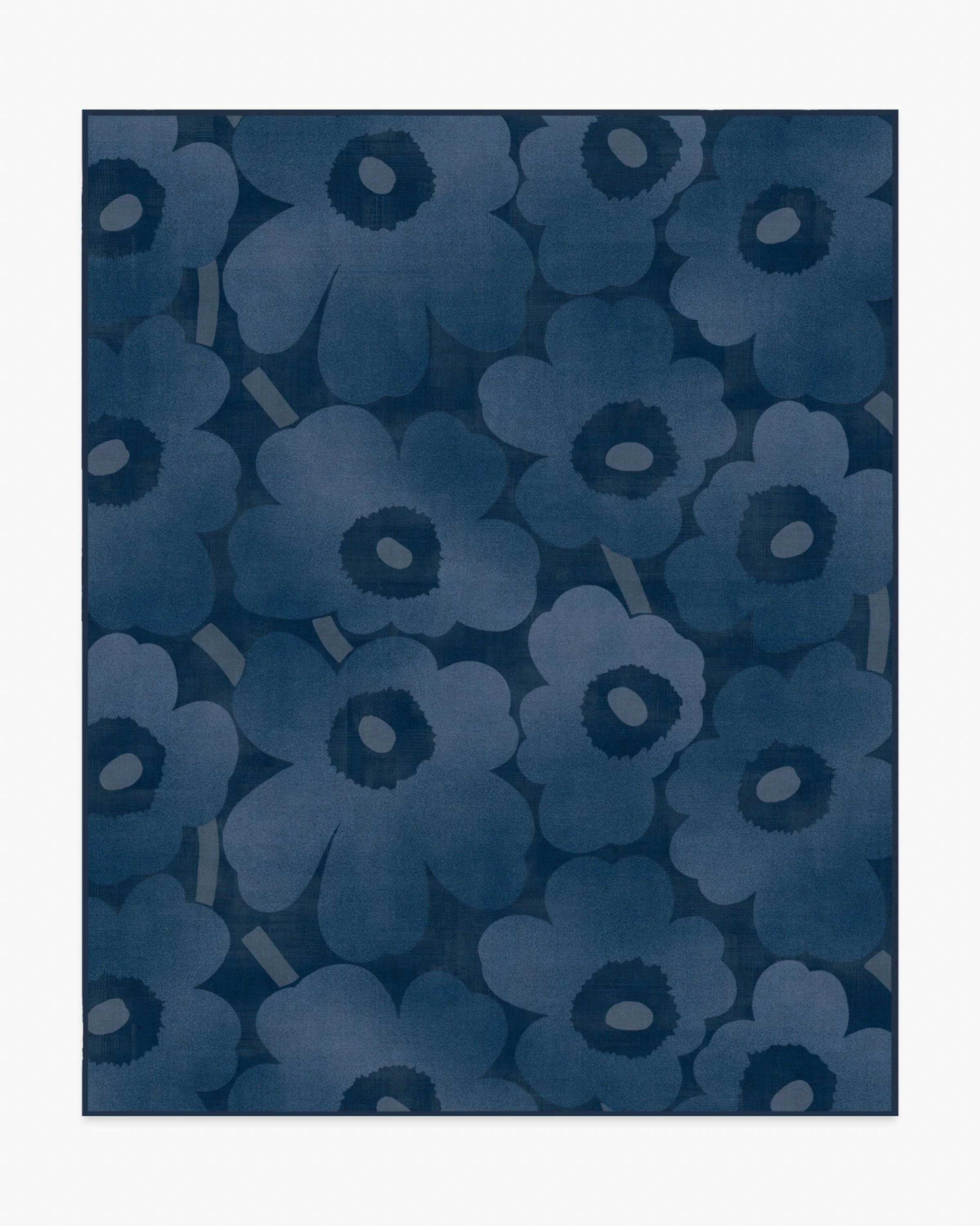 Unikko Blue Flatwoven Rug by Marimekko - Image 6