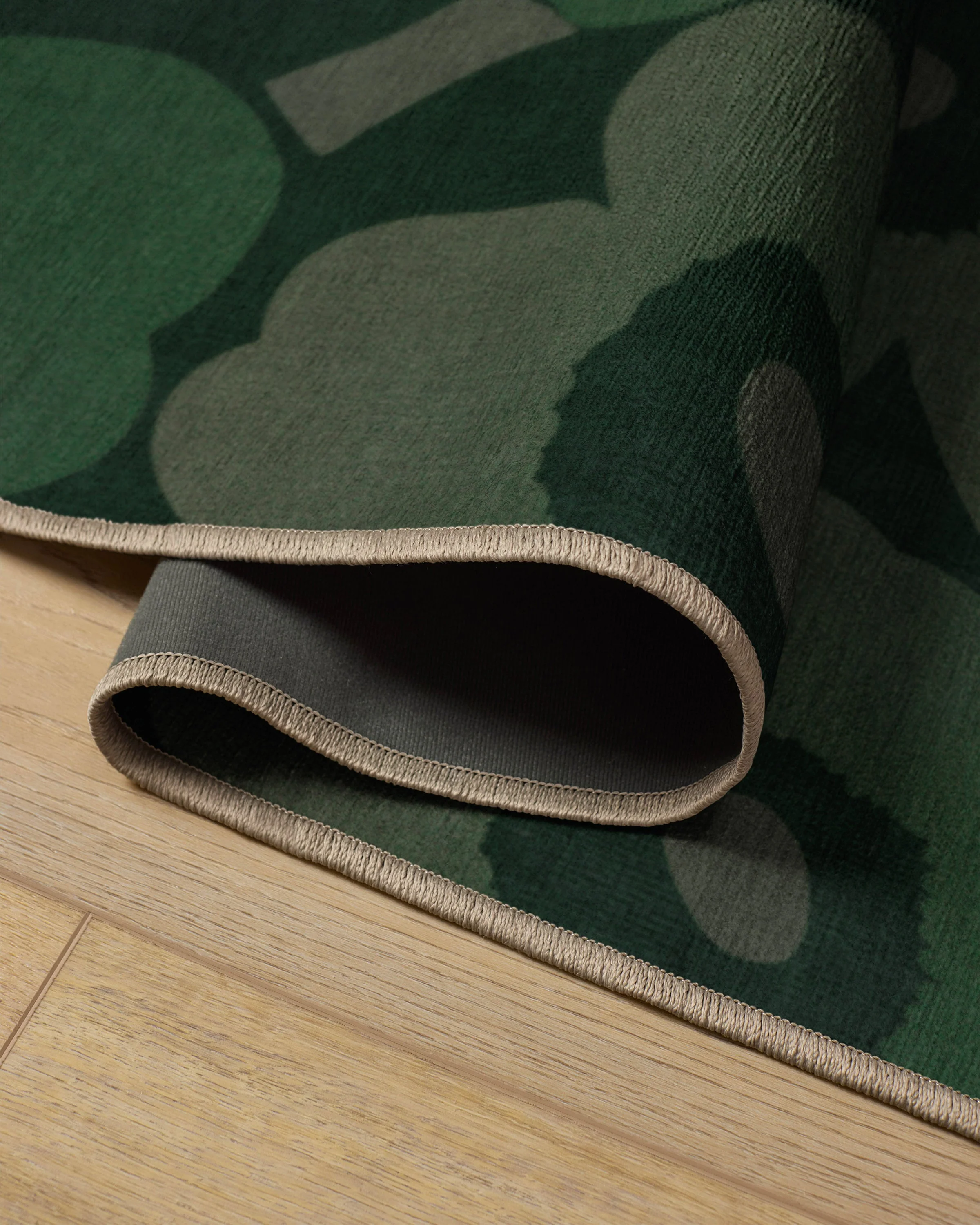 Unikko Green Flatwoven Rug by Marimekko - Image 10