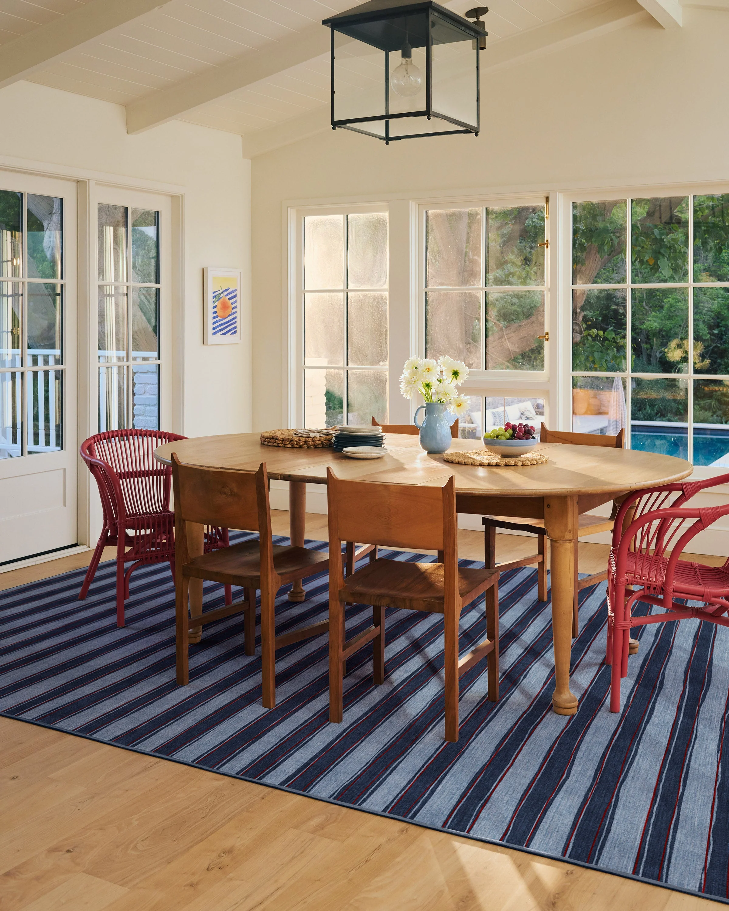 Marin Navy Flatwoven Rug - Image 6