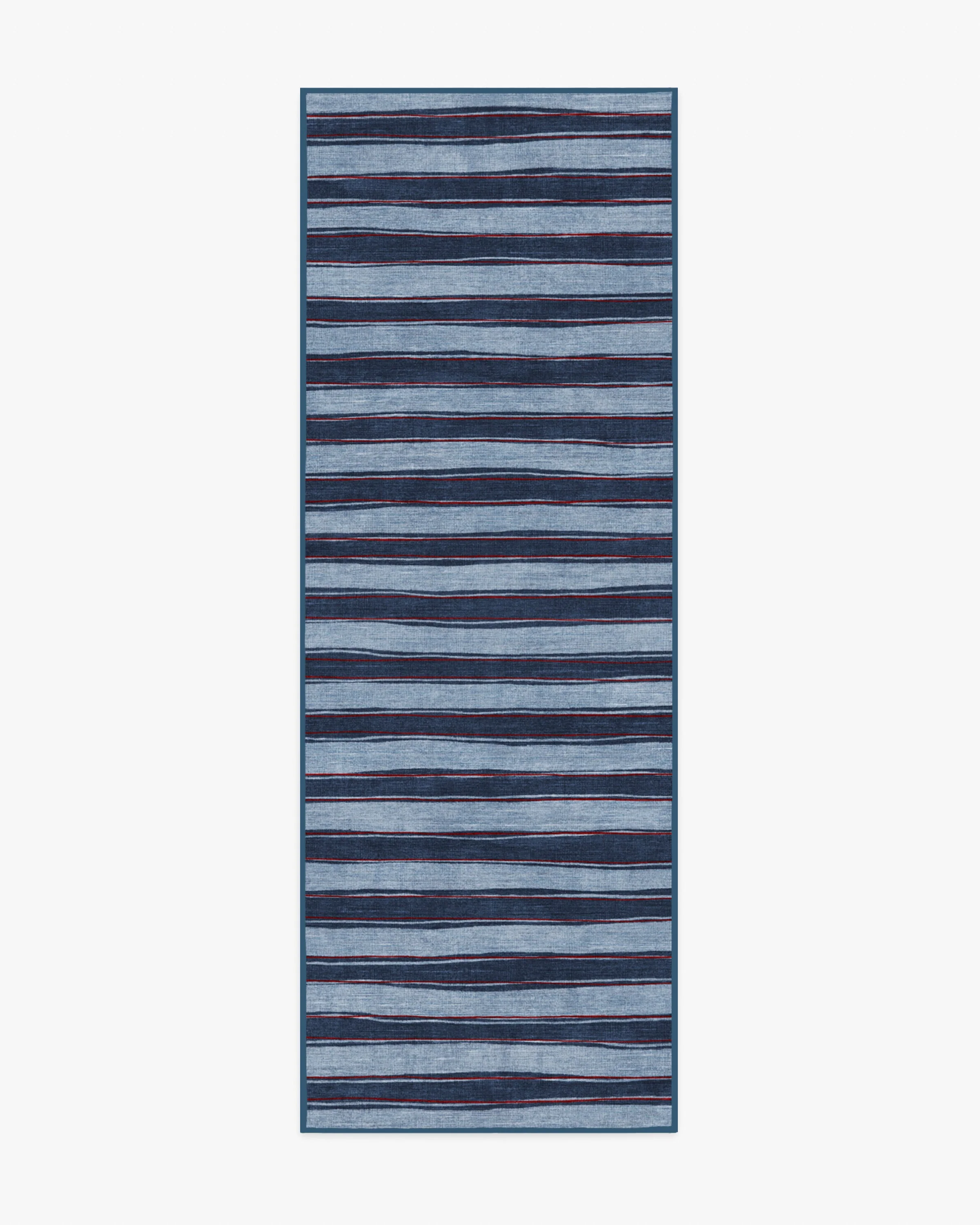 Marin Navy Flatwoven Rug - Image 8