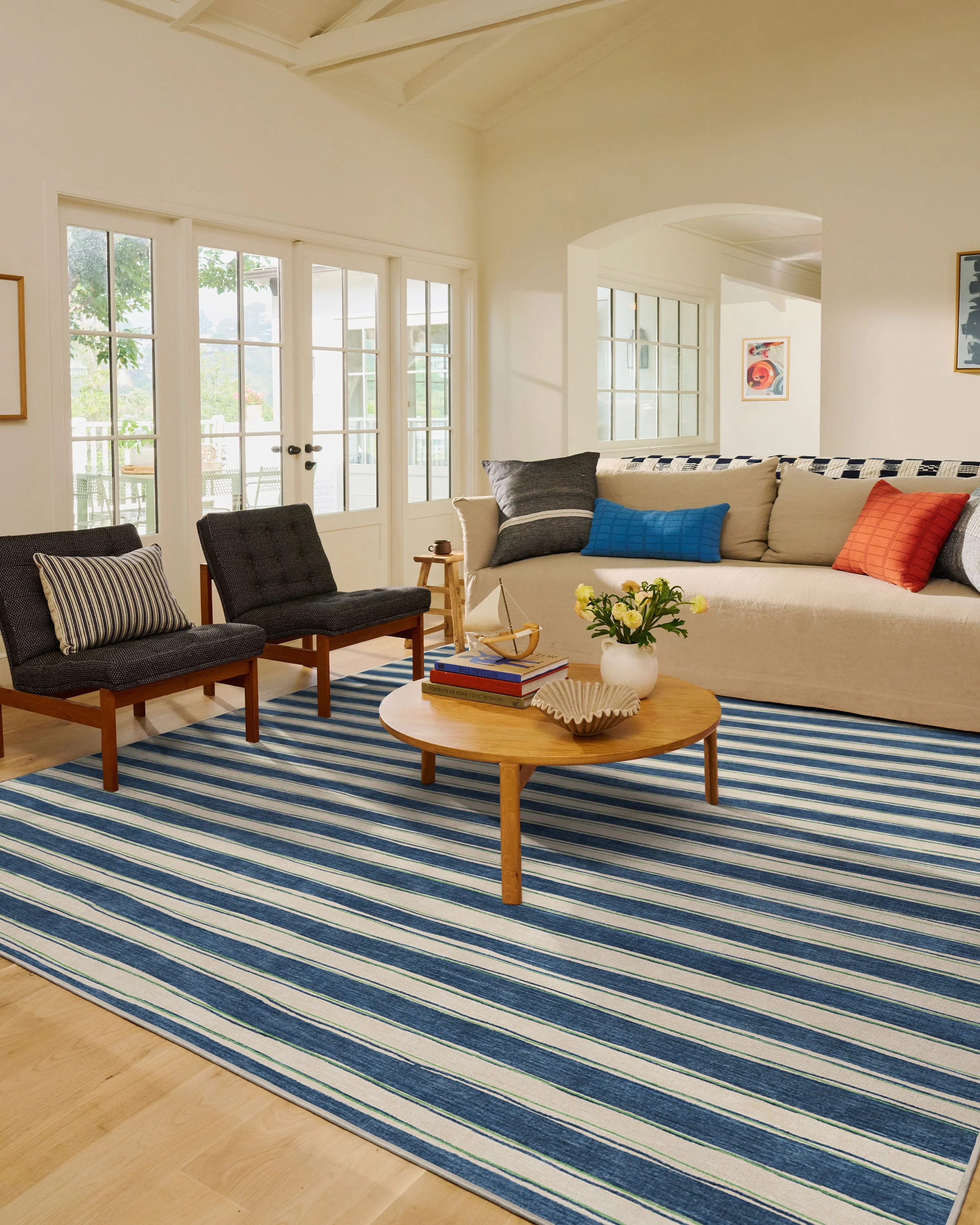 Marin Slate Blue & Neutral Flatwoven Rug - Image 13