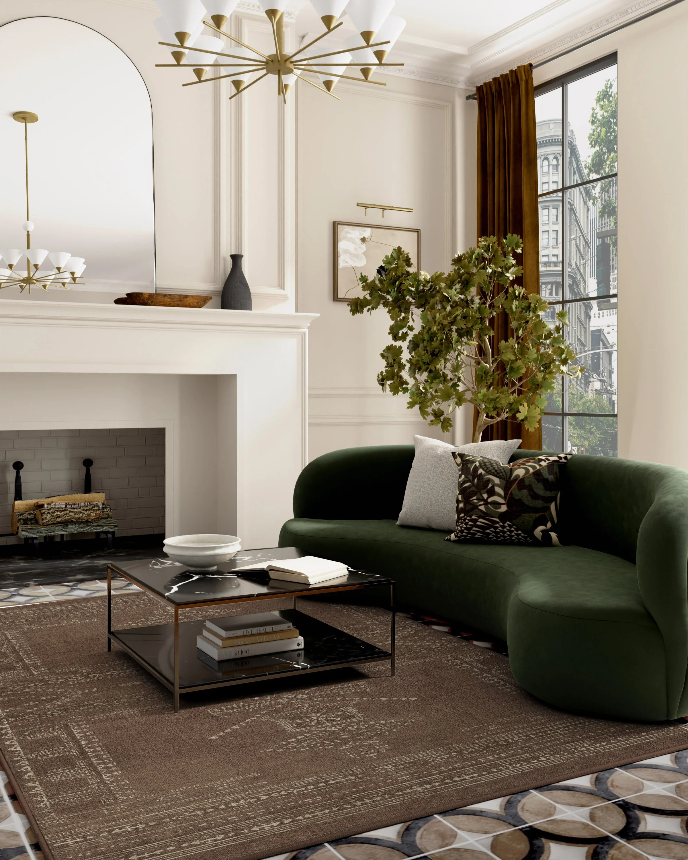 Amira Brown Flatwoven Rug by Martyn Lawrence Bullard - Image 3