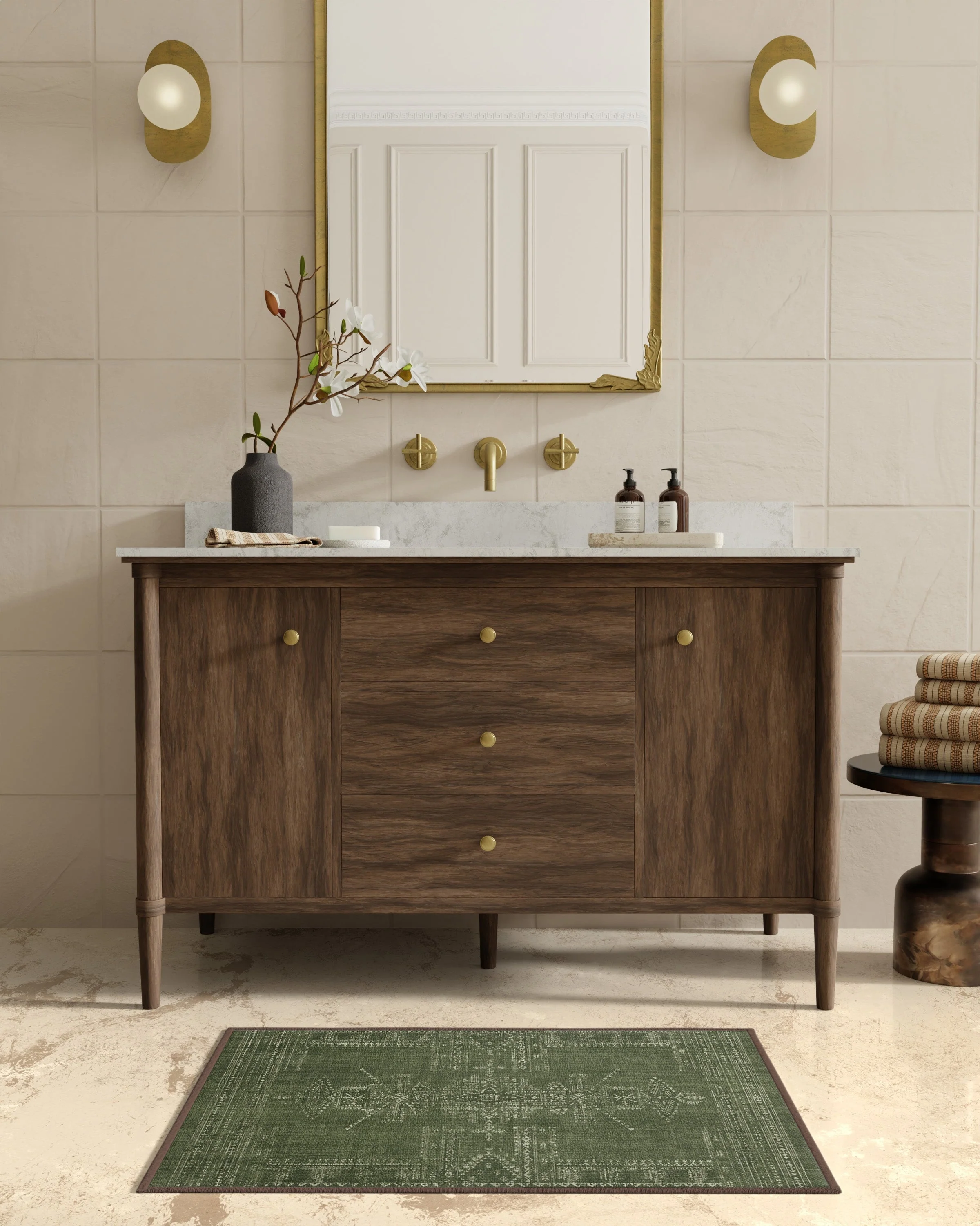 Amira Green Flatwoven Rug by Martyn Lawrence Bullard - Image 5