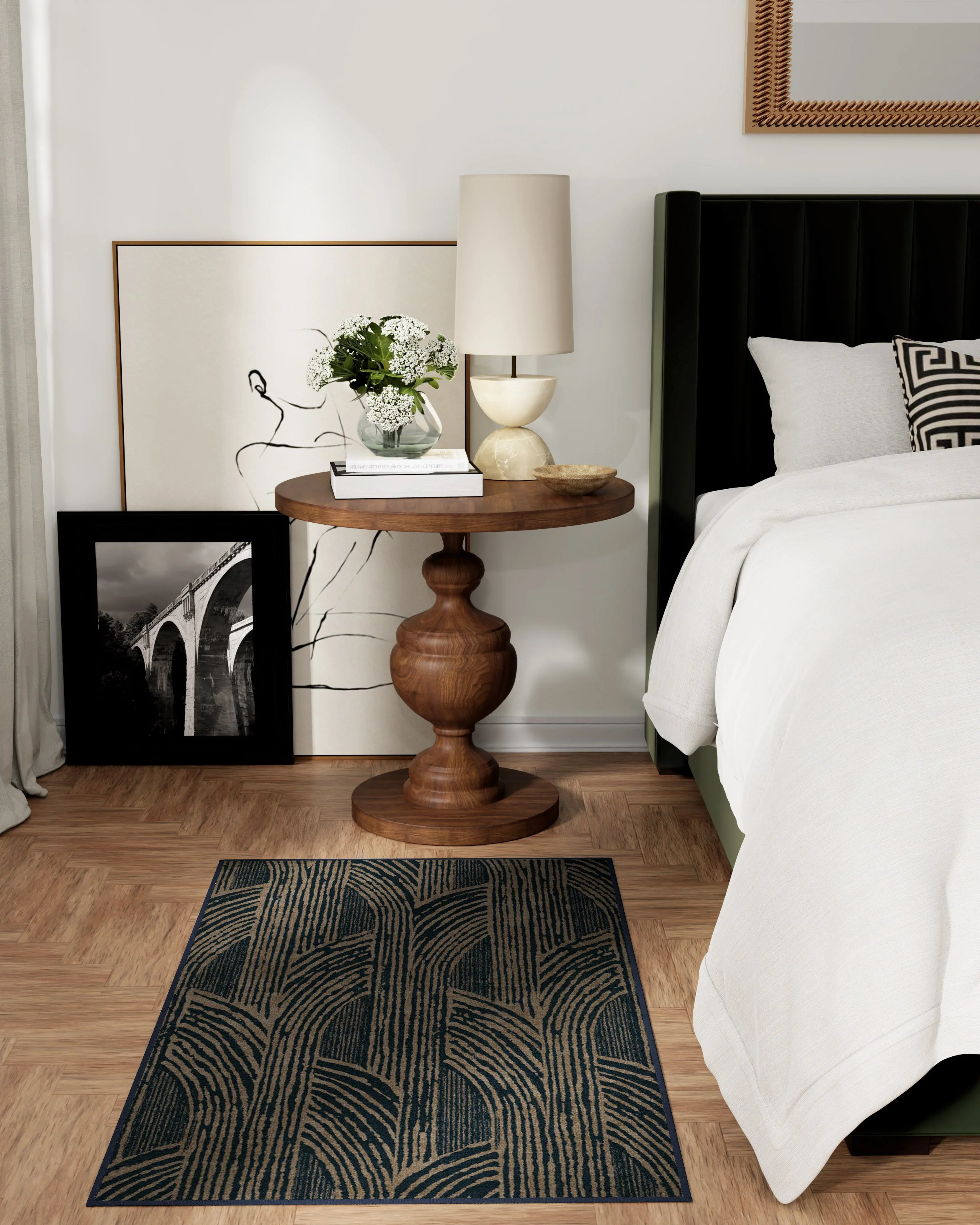Beni Blue Flatwoven Rug by Martyn Lawrence Bullard - Image 6