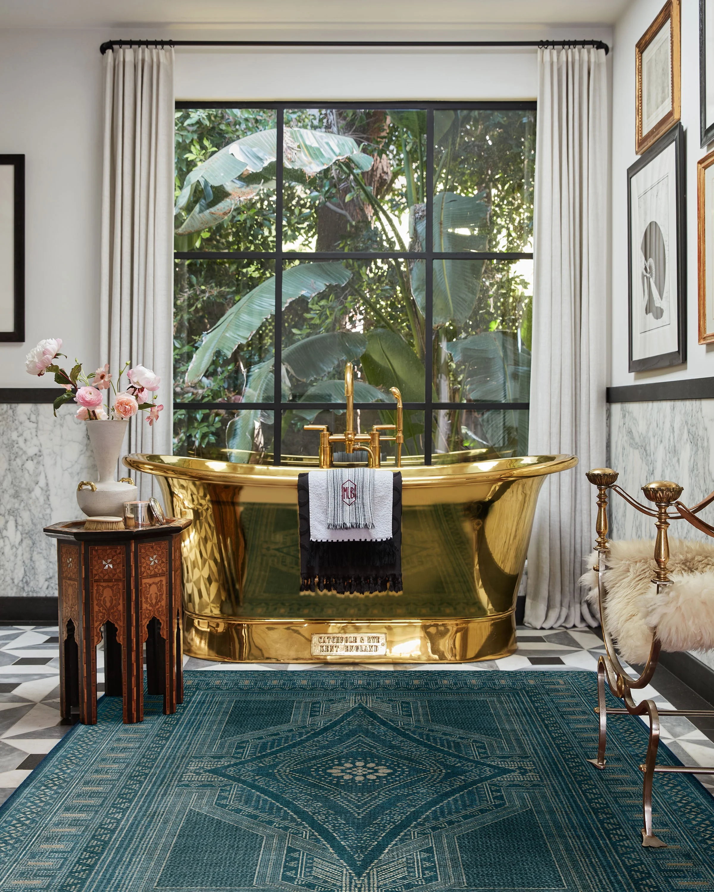 Nomad Blue Flatwoven Rug by Martyn Lawrence Bullard - Image 3