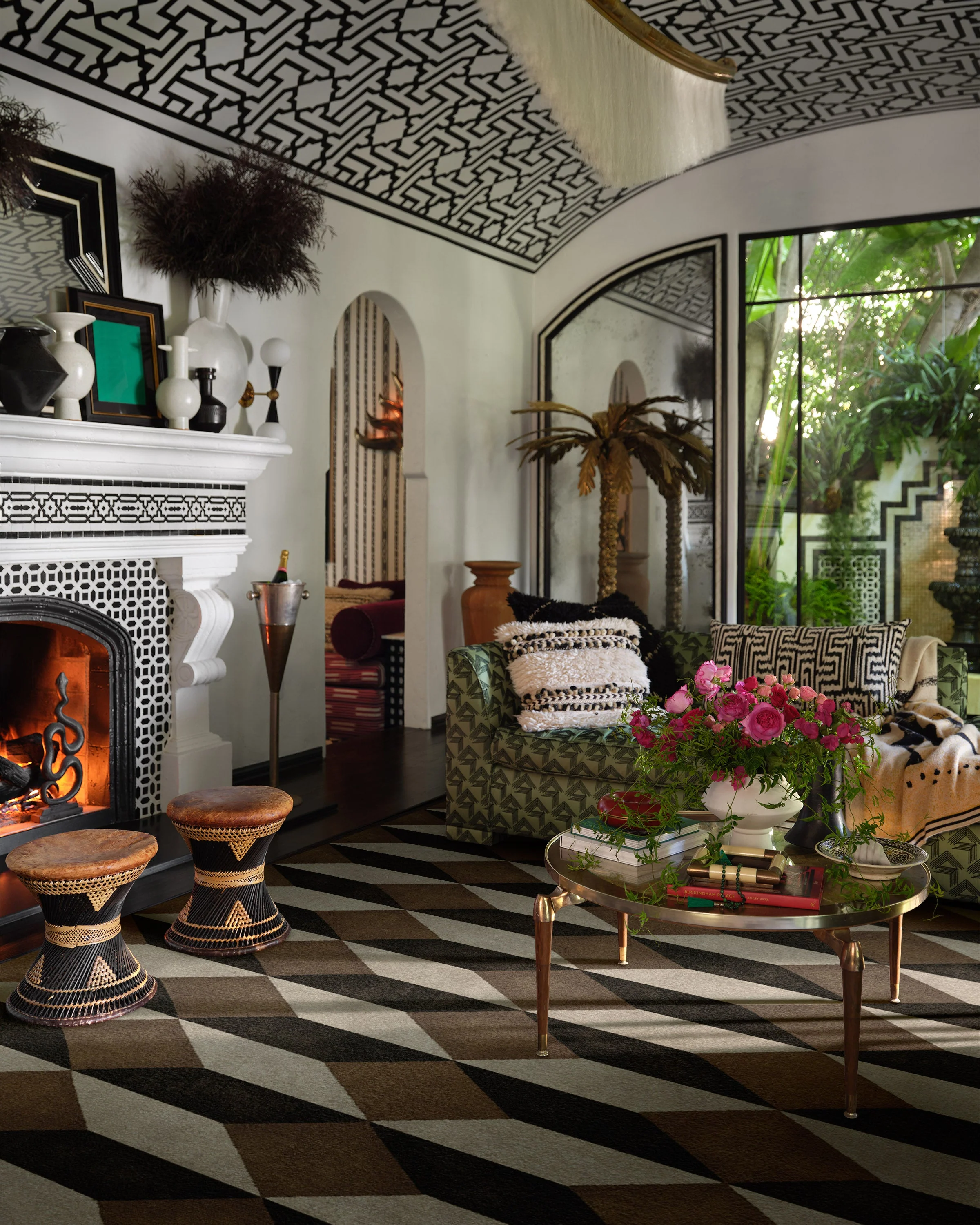 Oak Black & Camel Flatwoven Rug by Martyn Lawrence Bullard - Image 8