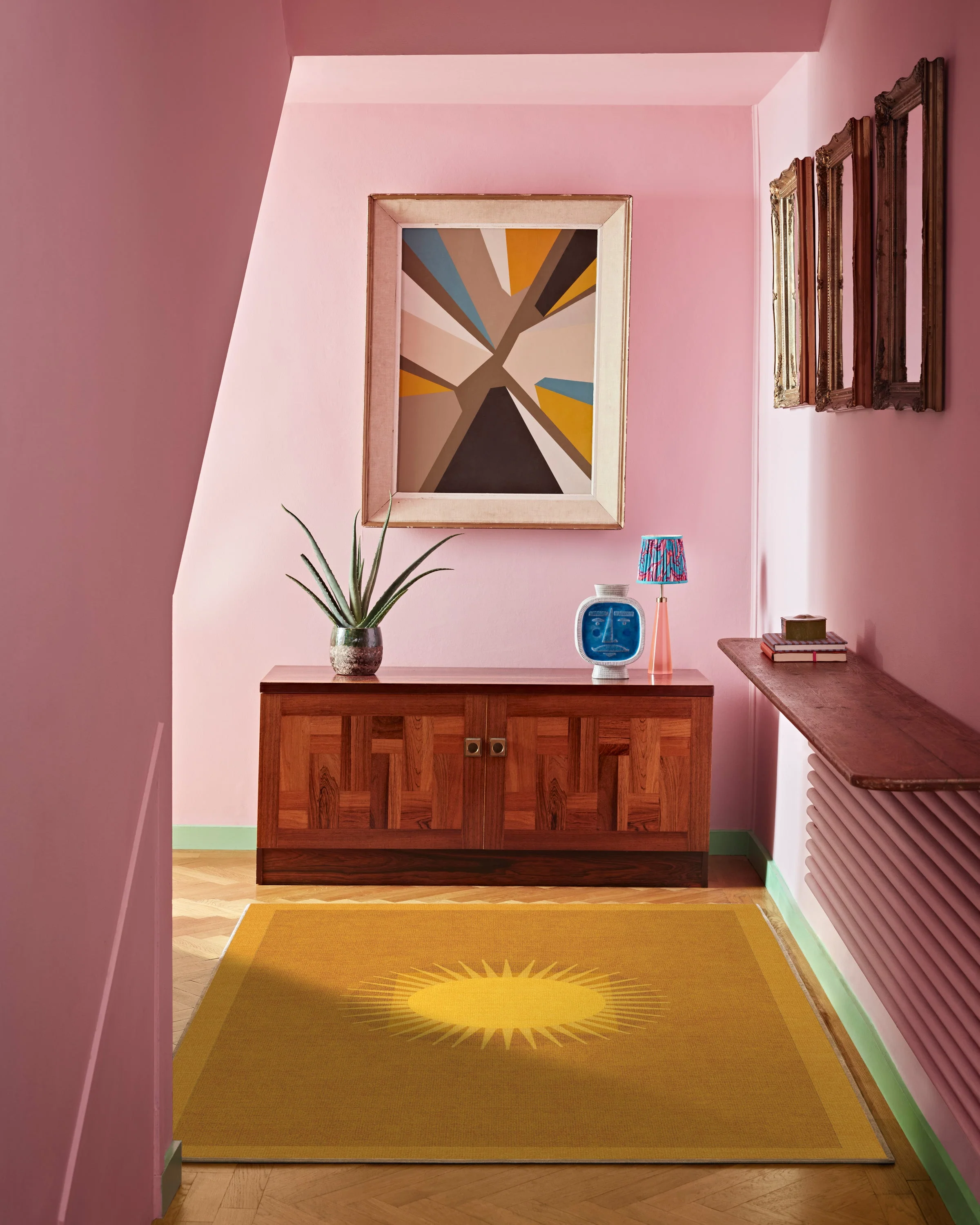 Helios Gold Flatwoven Rug by Matthew Williamson - Image 5