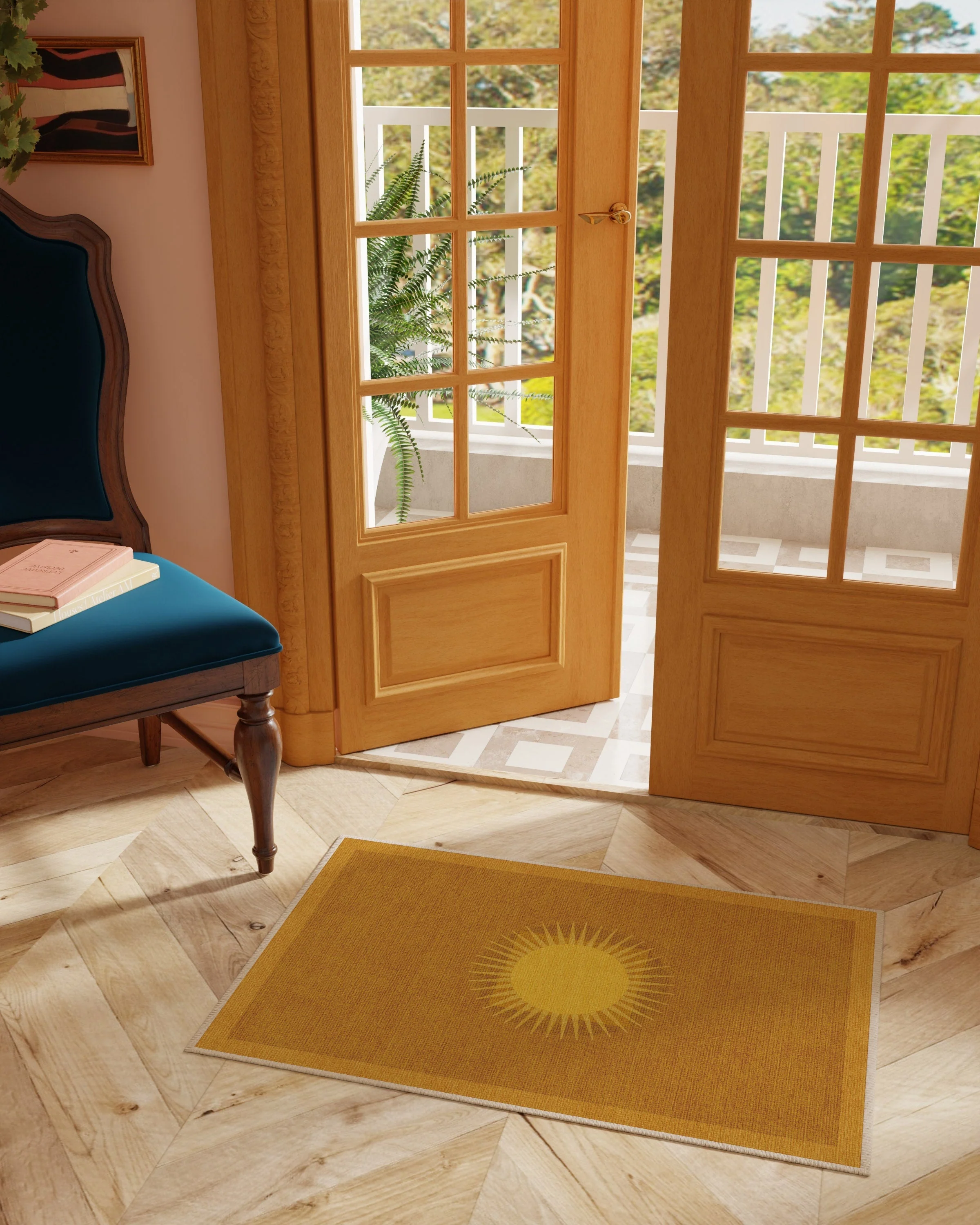 Helios Gold Rug by Matthew Williamson - Image 13