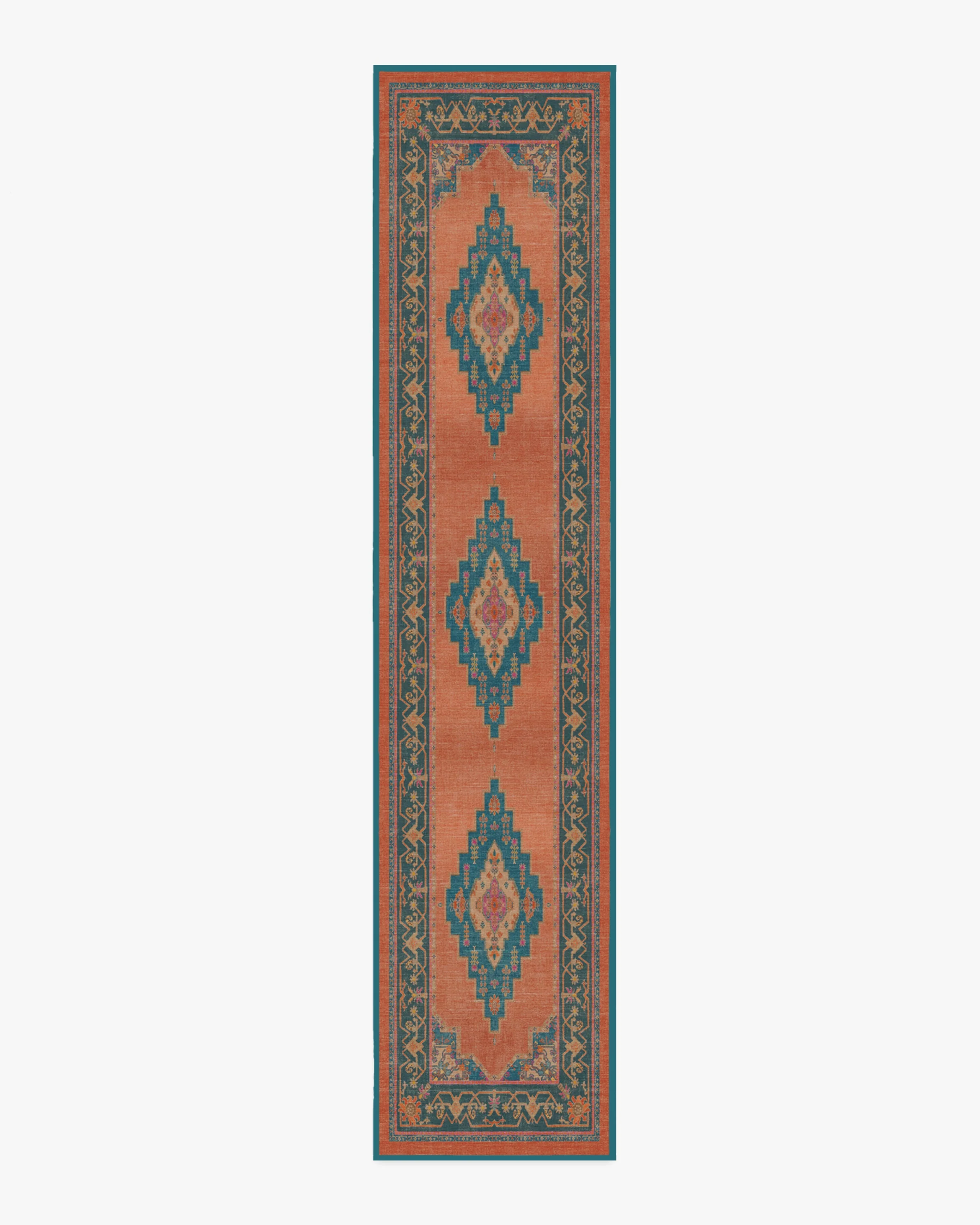 Sunset Bazaar Tropic Coral Flatwoven Rug by Matthew Williamson - Image 12
