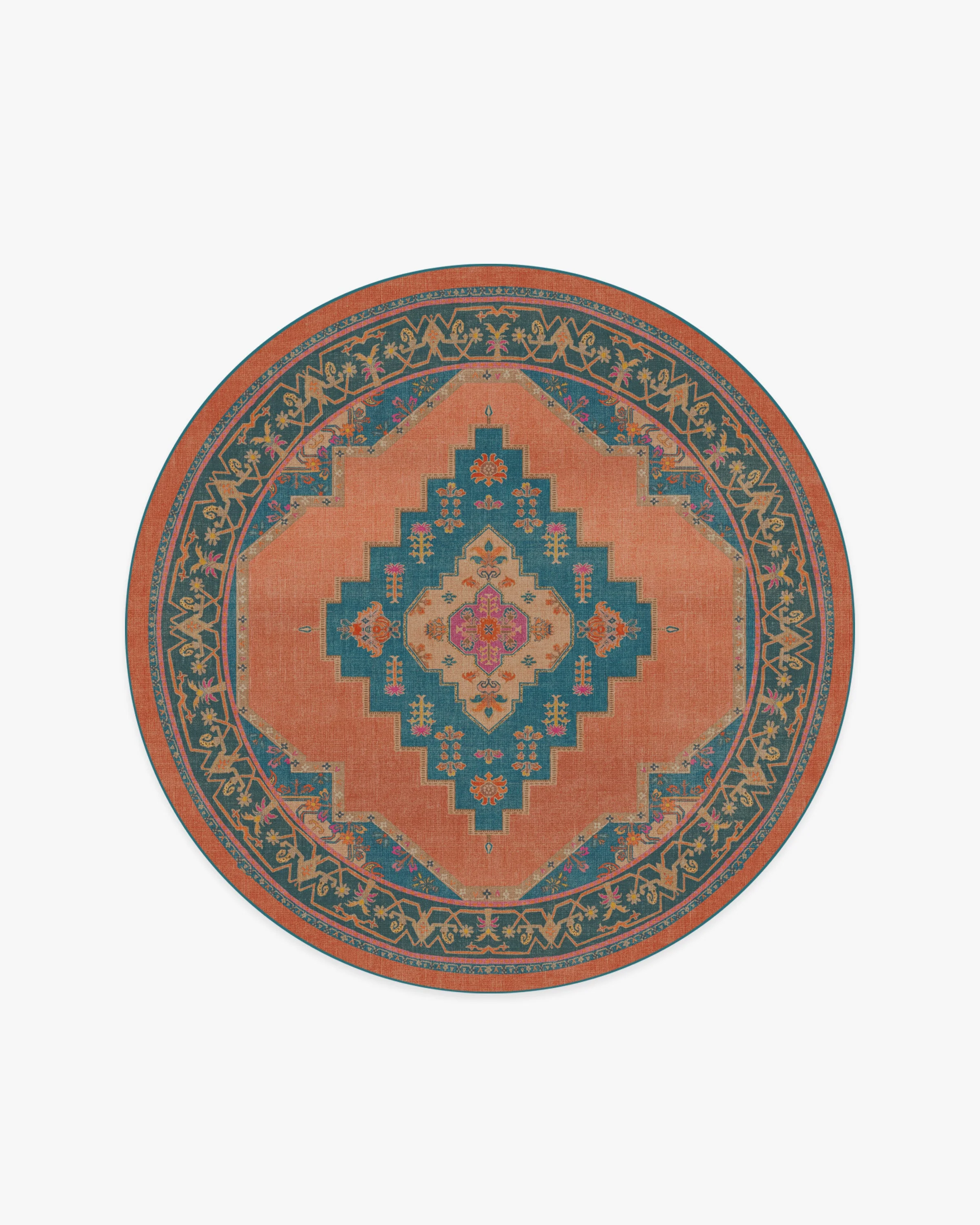 Sunset Bazaar Tropic Coral Flatwoven Rug by Matthew Williamson - Image 19