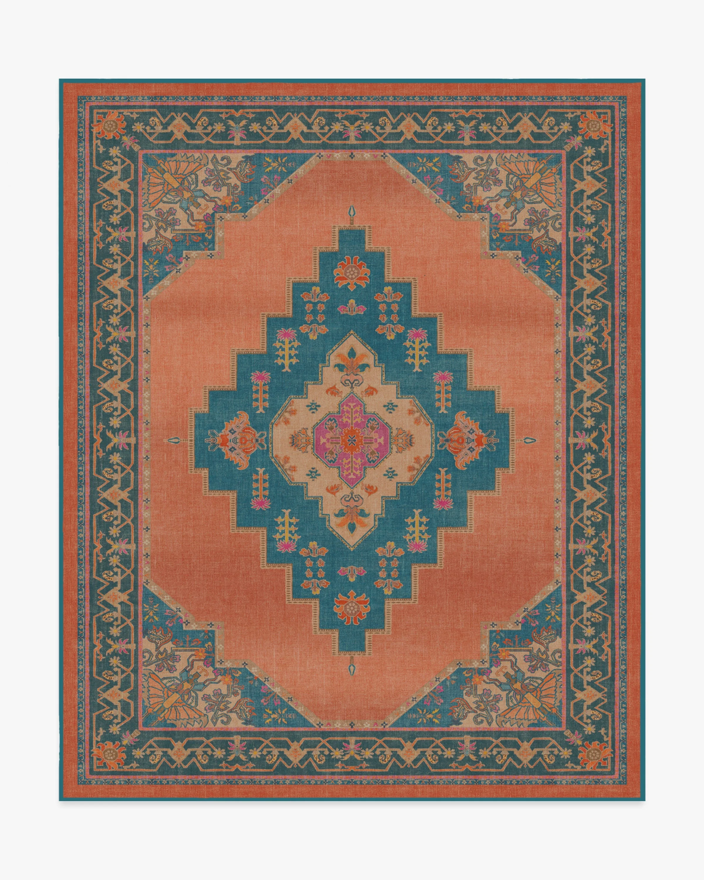 Sunset Bazaar Tropic Coral Rug by Matthew Williamson - Image 9