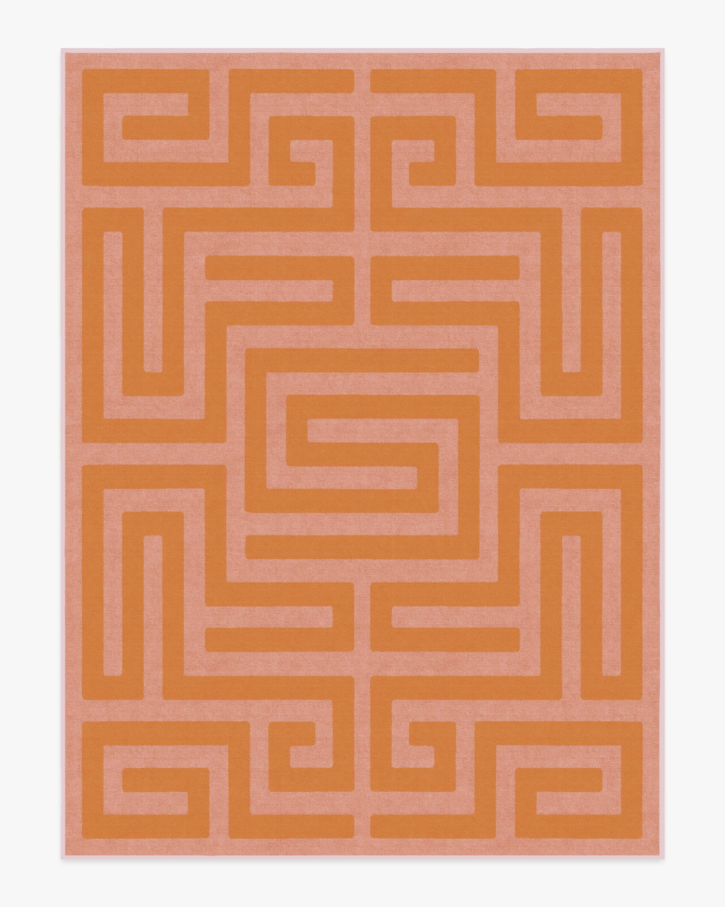 Maze Pink & Orange Flatwoven Rug - Image 15