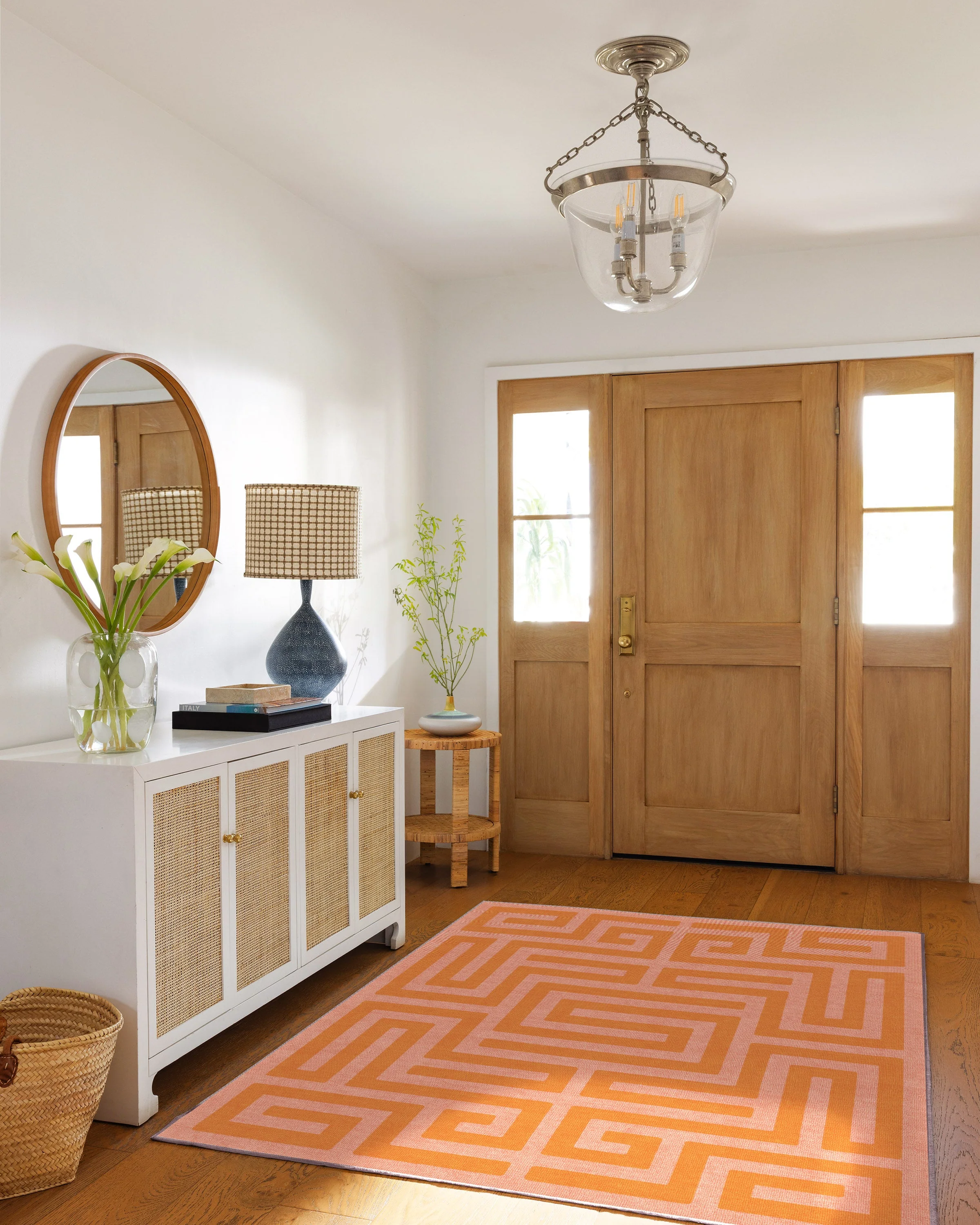 Maze Pink & Orange Flatwoven Rug - Image 3