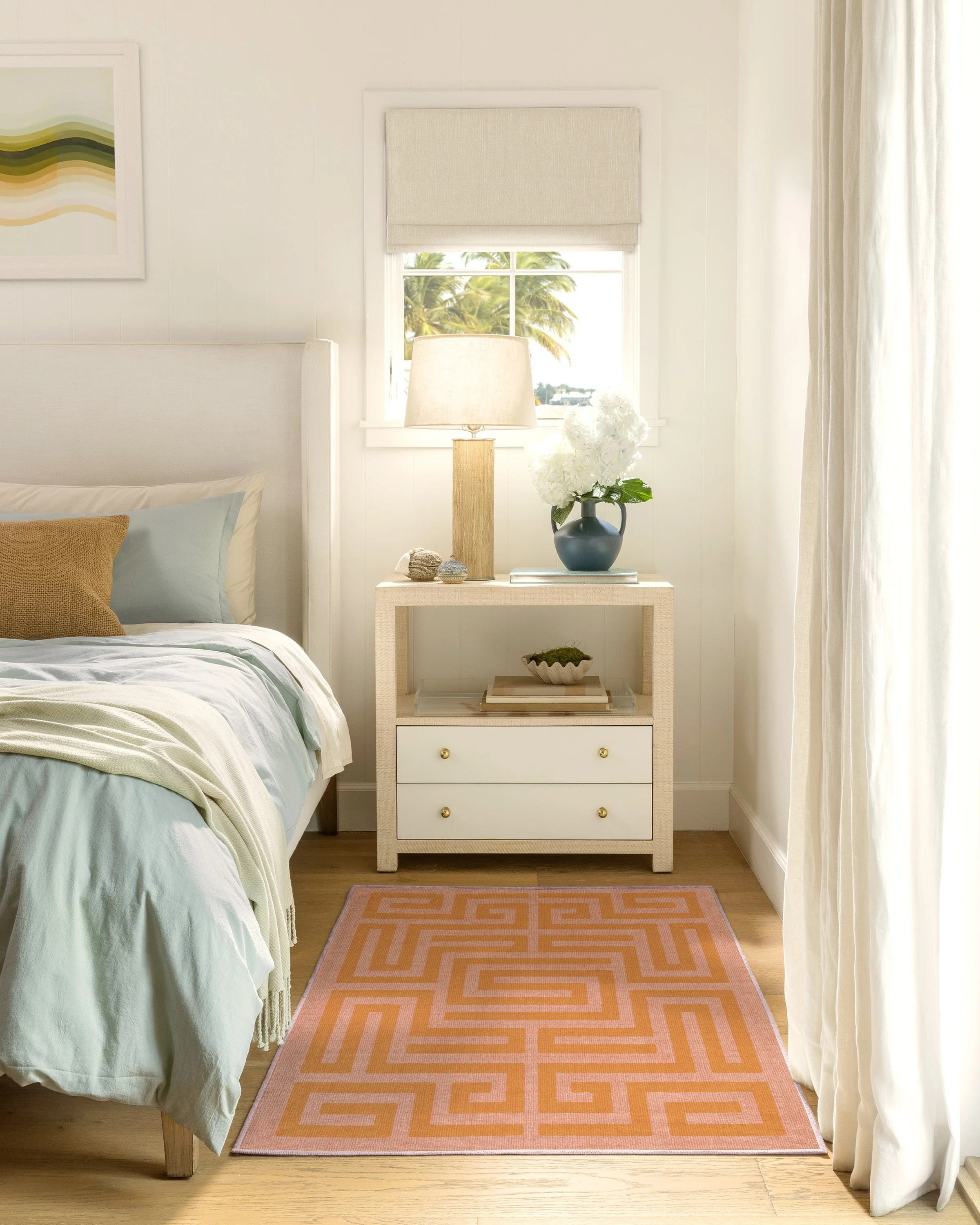 Maze Pink & Orange Flatwoven Rug - Image 5