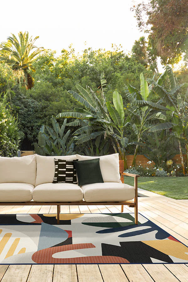 Medley Multicolor Outdoor Rug - Image 3